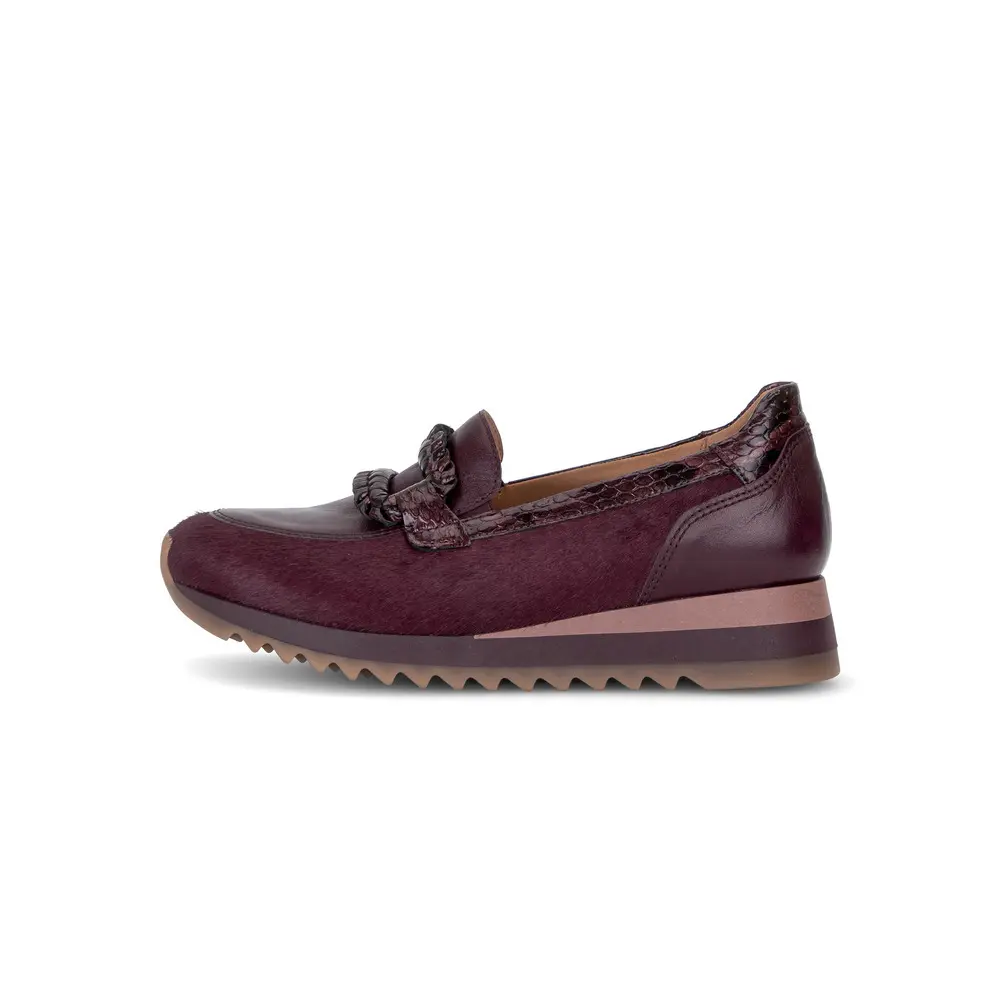 Mokassins Für Damen Gabor Hairy/Calf/Boa Lack