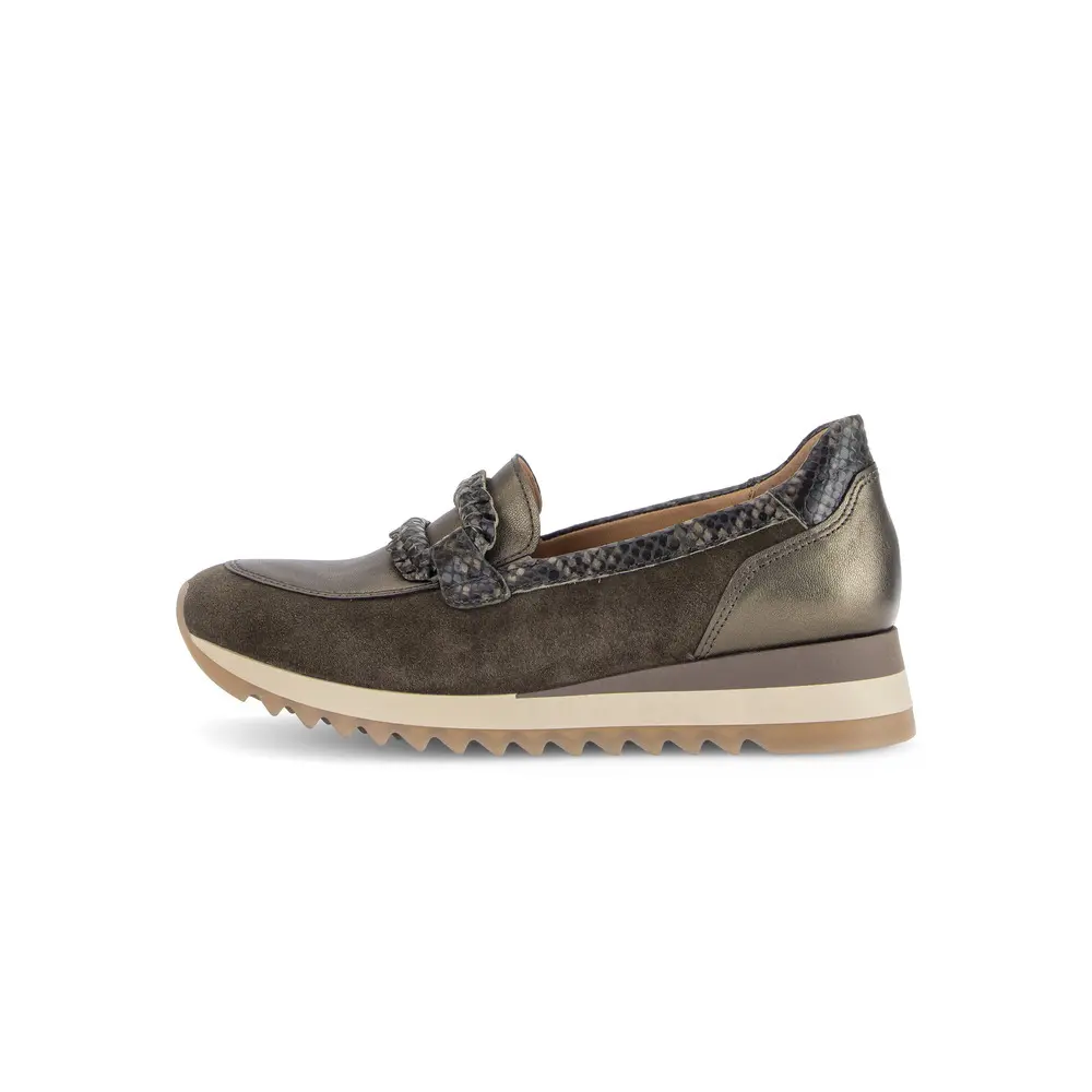 Women's Moccasins Gabor Dreamvel/Met/Python