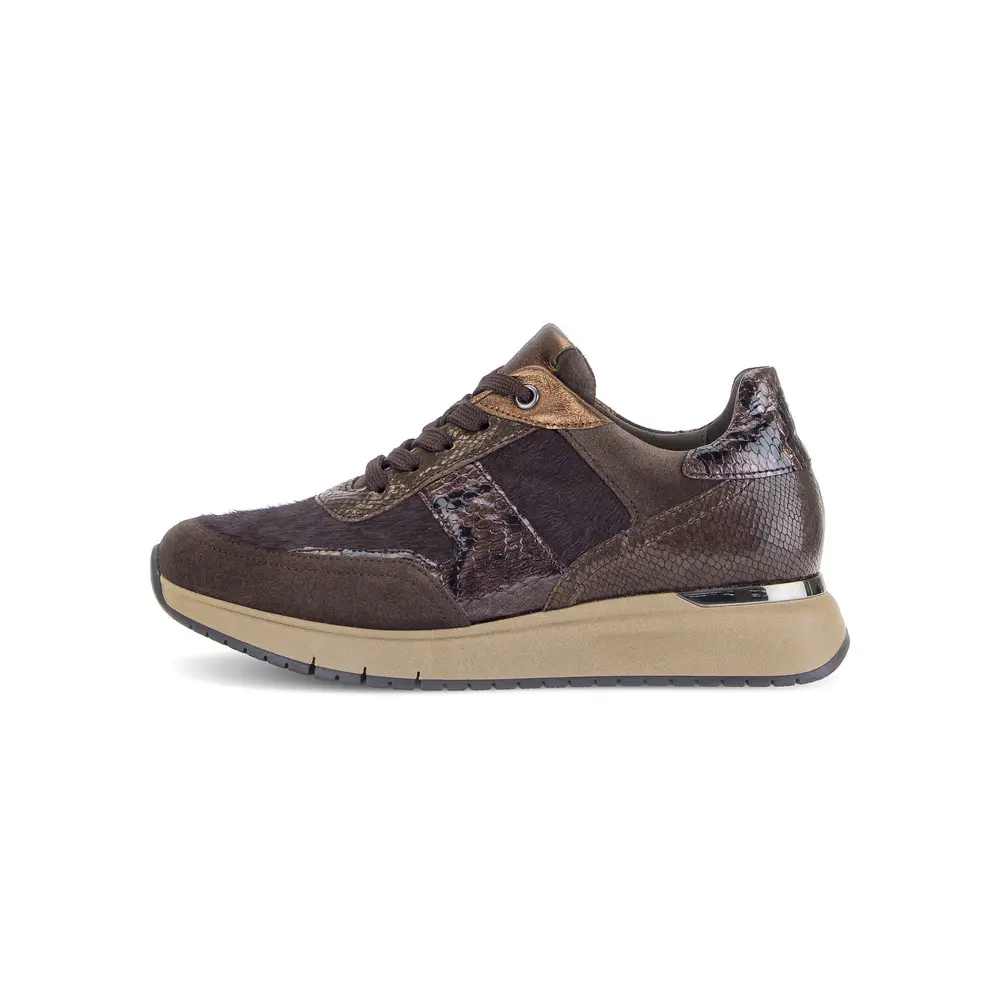 Damen Sneakers Gabor Hairy/Velour/Cobra