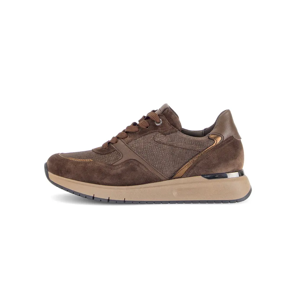 Damen Sneakers Gabor Lizard/Velour/Metal