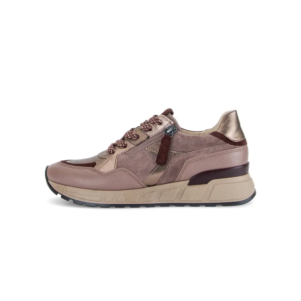 Damen Sneakers Gabor Lizard/Velour/Metal