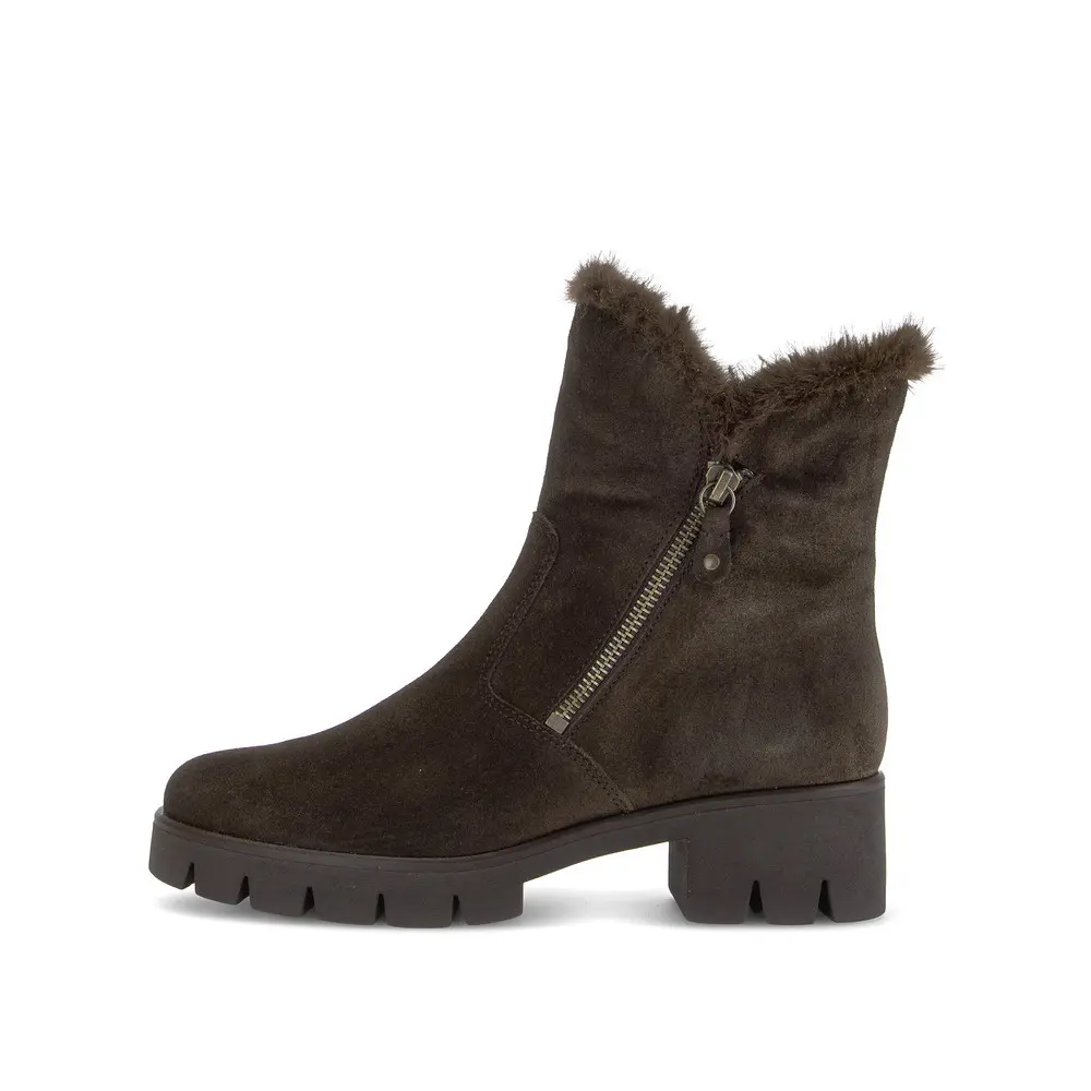 Damen Stiefeletten Mit Doppelreißverschluss Gabor Dreamvelour