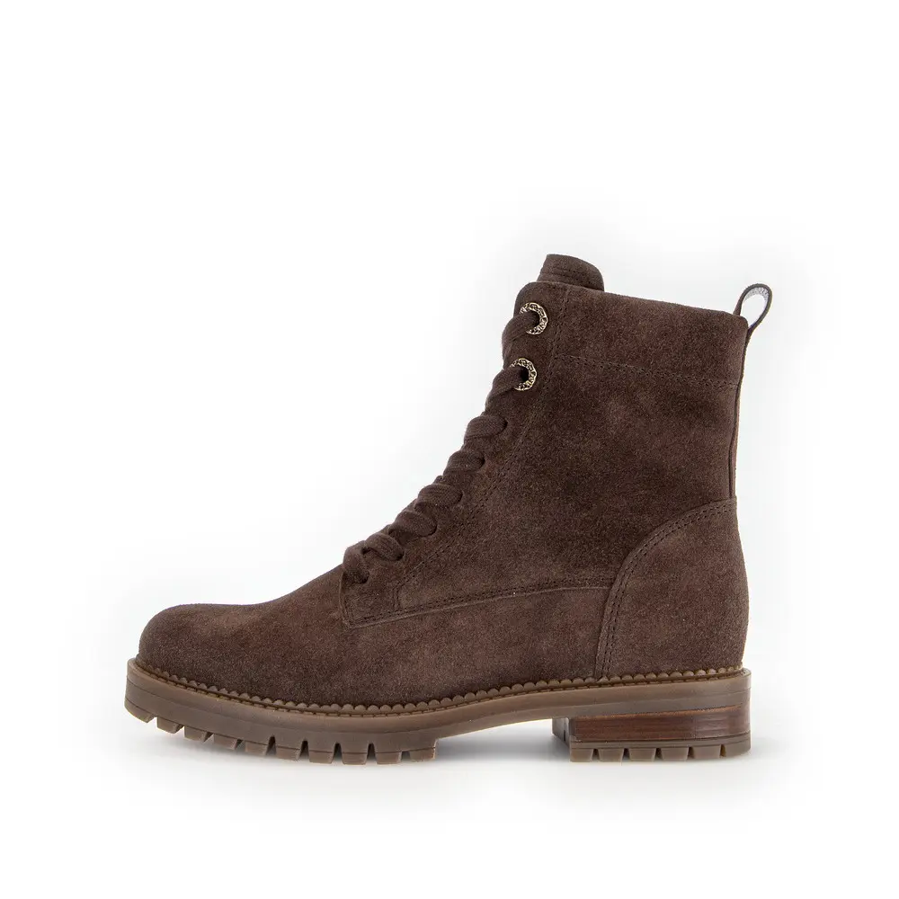 Lace-Up Ankle Boots With Tr Sole Women's Gabor Dreamvelour
