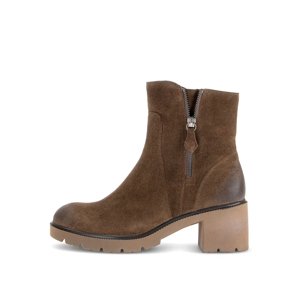 Classic Round Toe Heeled Ankle Boots Women Gabor Dreamvelour