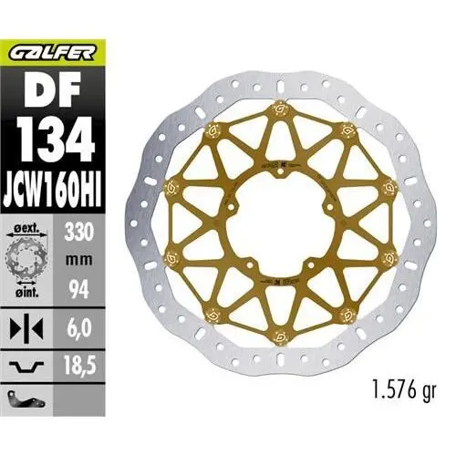Motorrad-Bremsscheibe Galfer HONDA CBR 1000 RR R/SP 20-