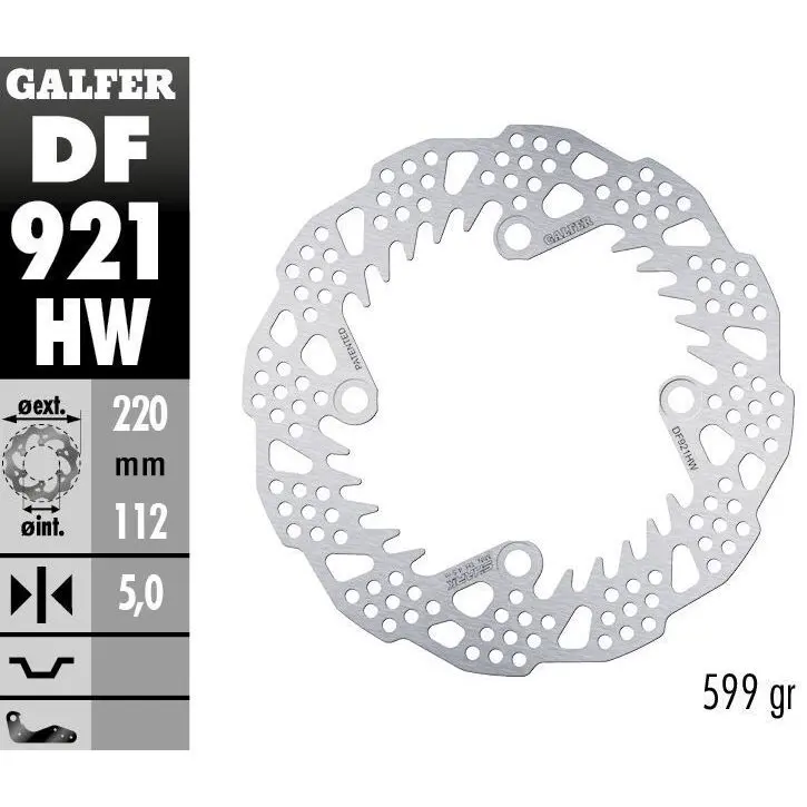 Motorrad-Bremsscheibe Galfer Shark SHERCO