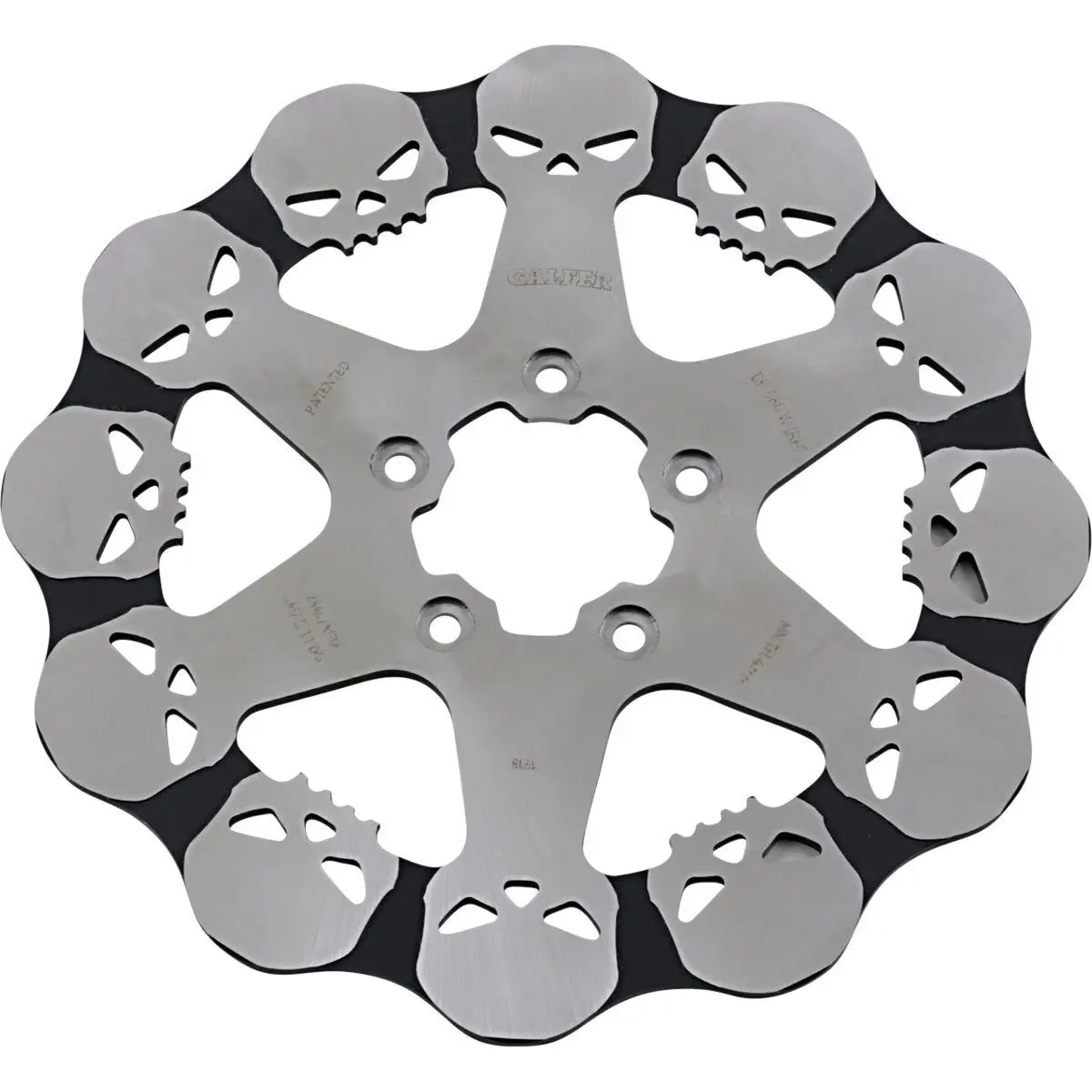 Feste Motorradbremsscheibe Galfer Wave Design Skull
