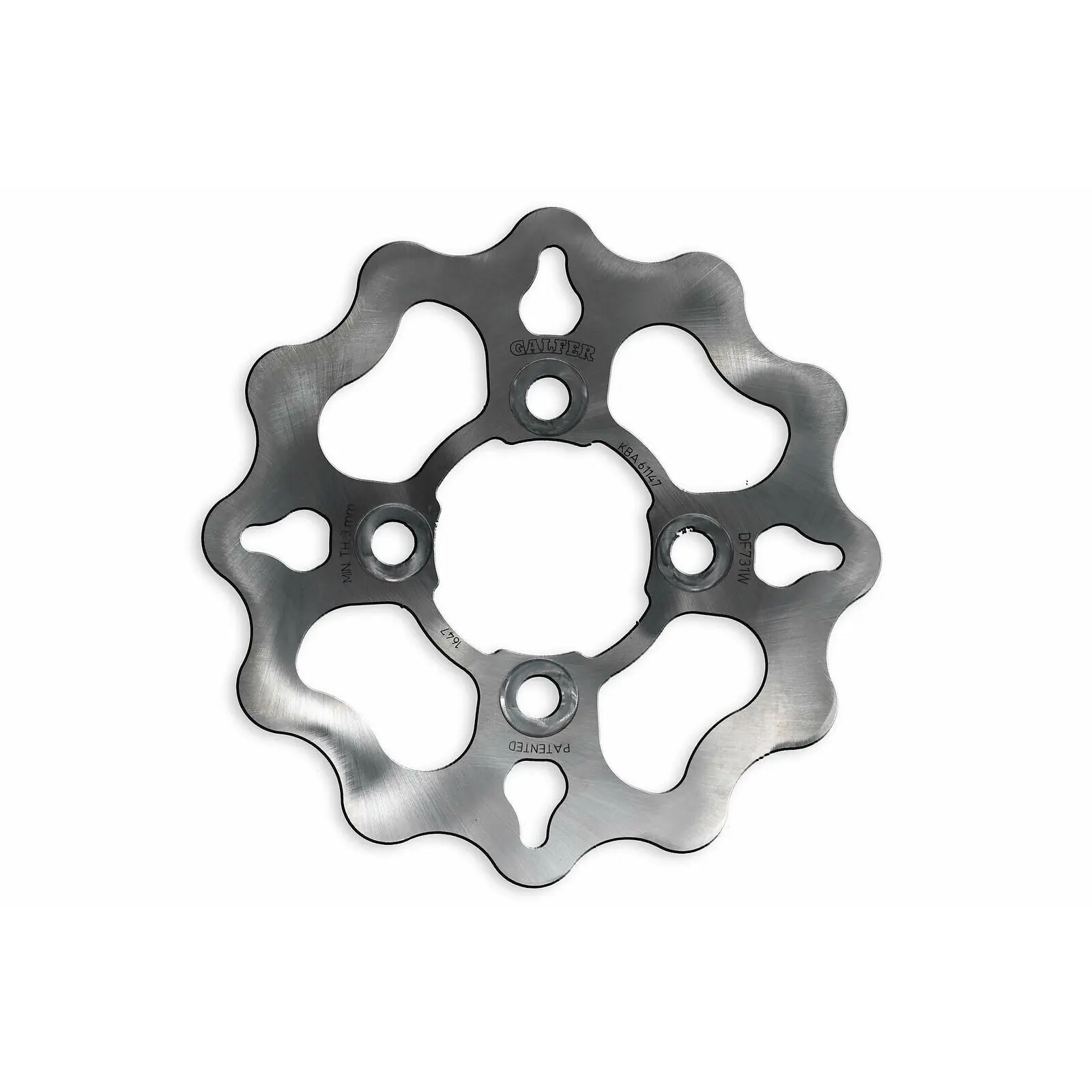 Feste Motorradbremsscheibe Galfer Wave 163x3,5 mm