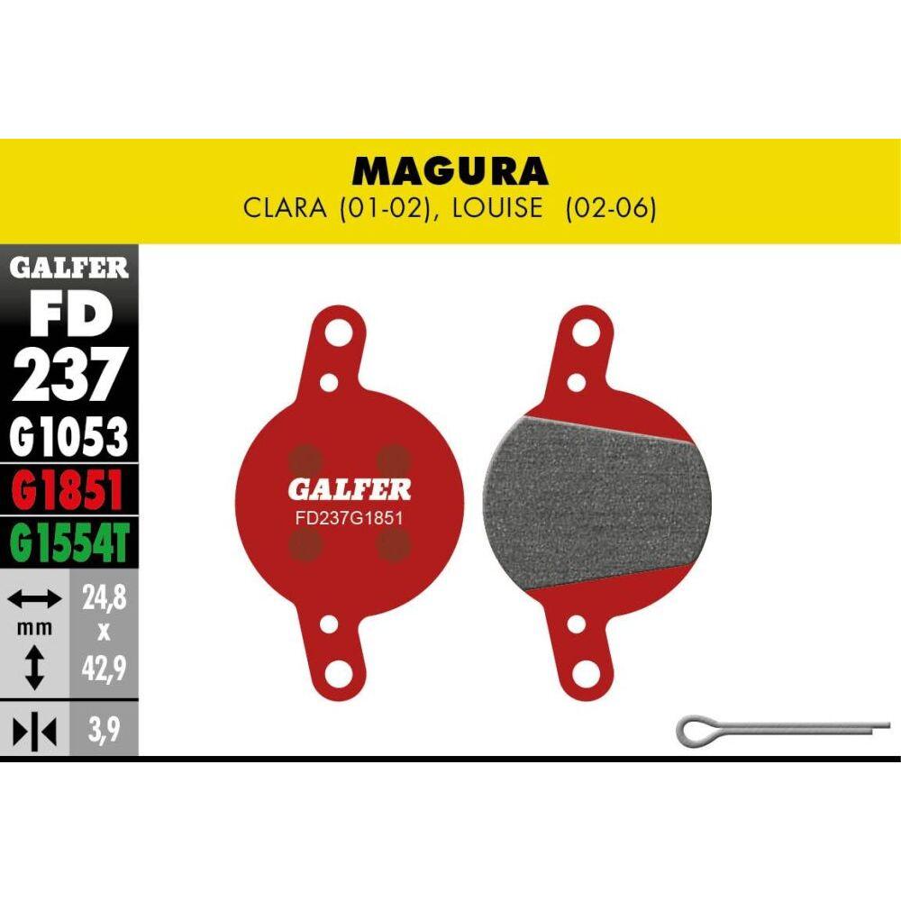 Velo Store - UK Brake pad Galfer Bike Magura Clara (01-02), Louise(02-06) | Extra 10% off with Subscription, Postage £16.79 to UK Fedex.
