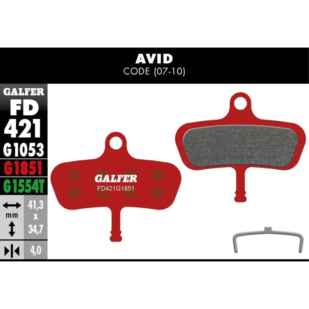 Bremsbelag Galfer Avid Code 2007