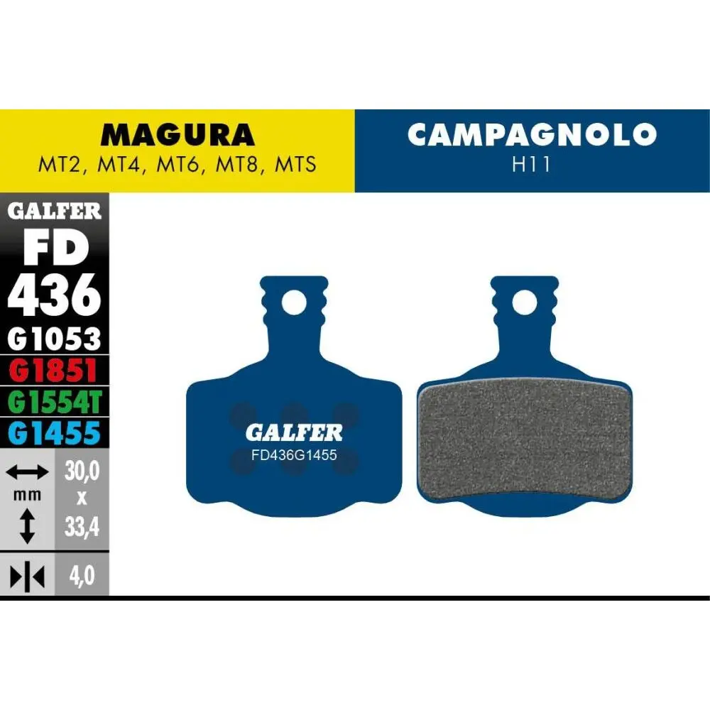 Bremsbelag Motorrad Galfer MAGURA MT2, MT4, MT6, MT8, MTS