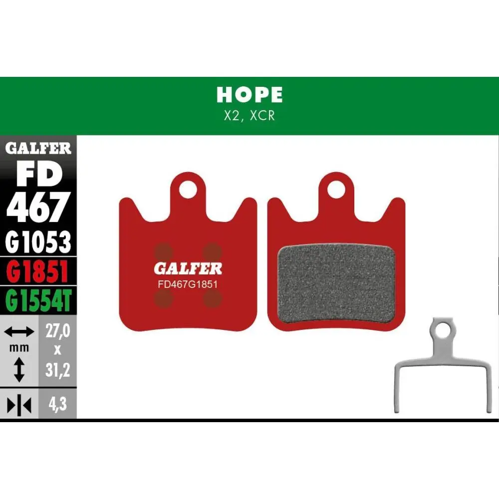 Bremsbelag Galfer Hope X2