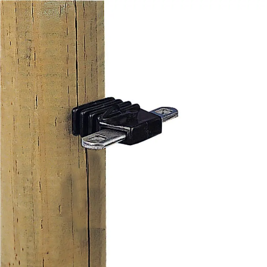Gallagher Noir Insulators For 2-Way Electric Anchor Fences (X4)