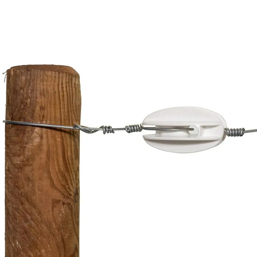 Gallagher Blanc Insulators For Reinforced Electric Corner Fences (X100)