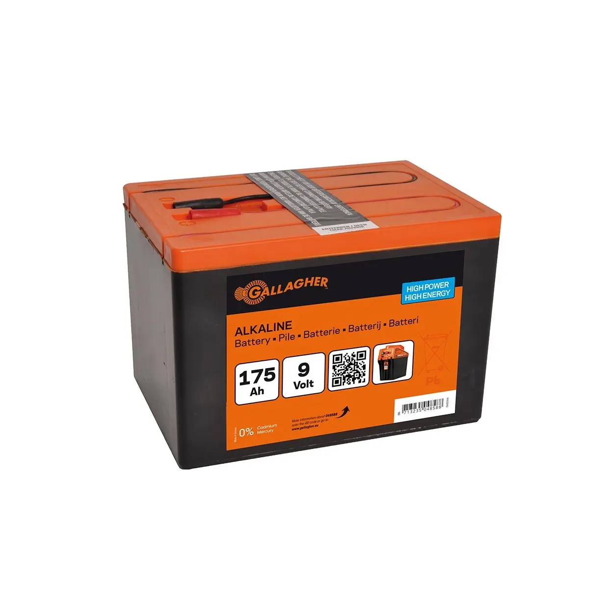 Gallagher Orange Alkaline Battery Powerpack