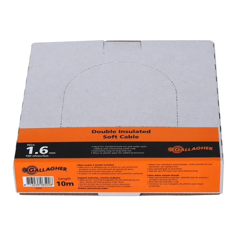 Gallagher Gris Flexible Earth Cable For Electric Fence 100 Ohm/Km