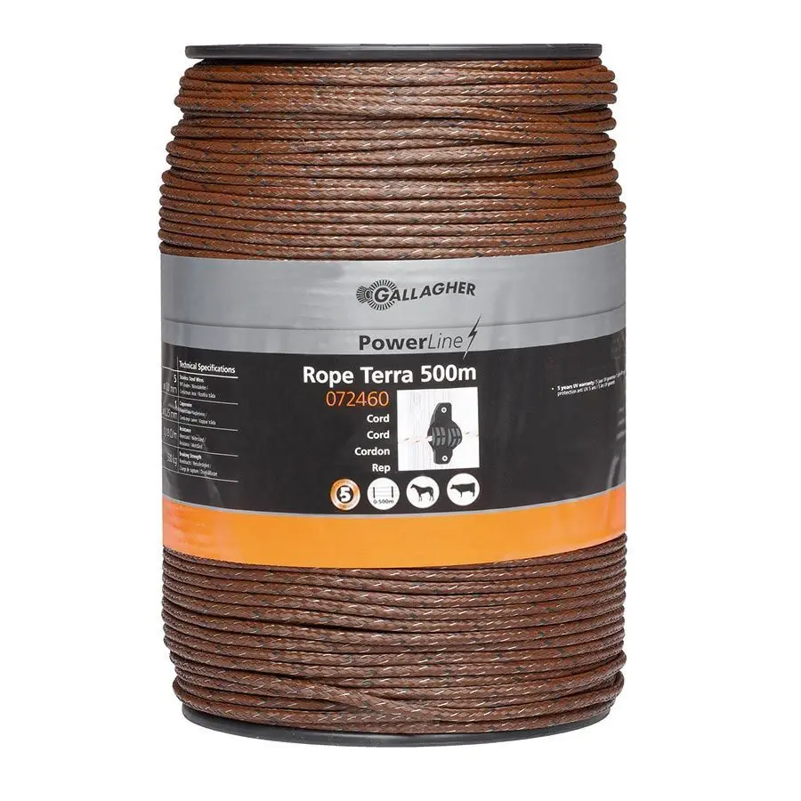 Gallagher Marron Fence Cord Powerline