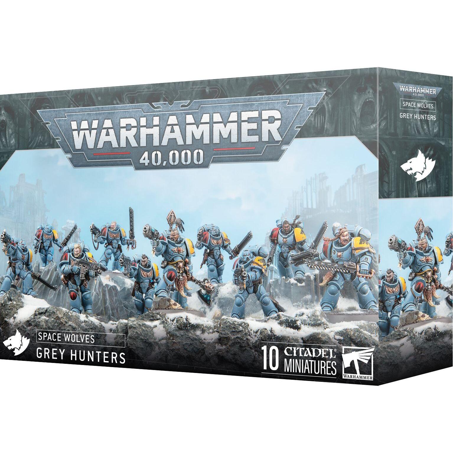 5011921244829 - Figurine Warhammer 40k - Space Wolves Chasseurs Gris (2025)