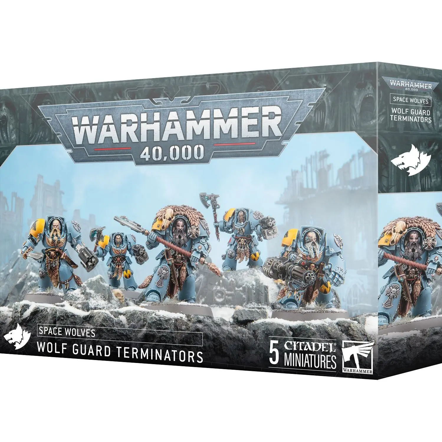 Figurine Games Workshop Warhammer 40k - Space Wolves Terminators Gardes Loups (2025)