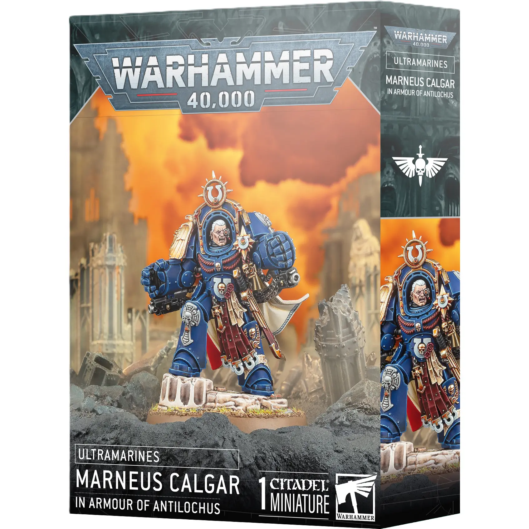 Figurine Games Workshop Warhammer 40k - Ultramarines Marneus Calgar en Armure d'Antilochus