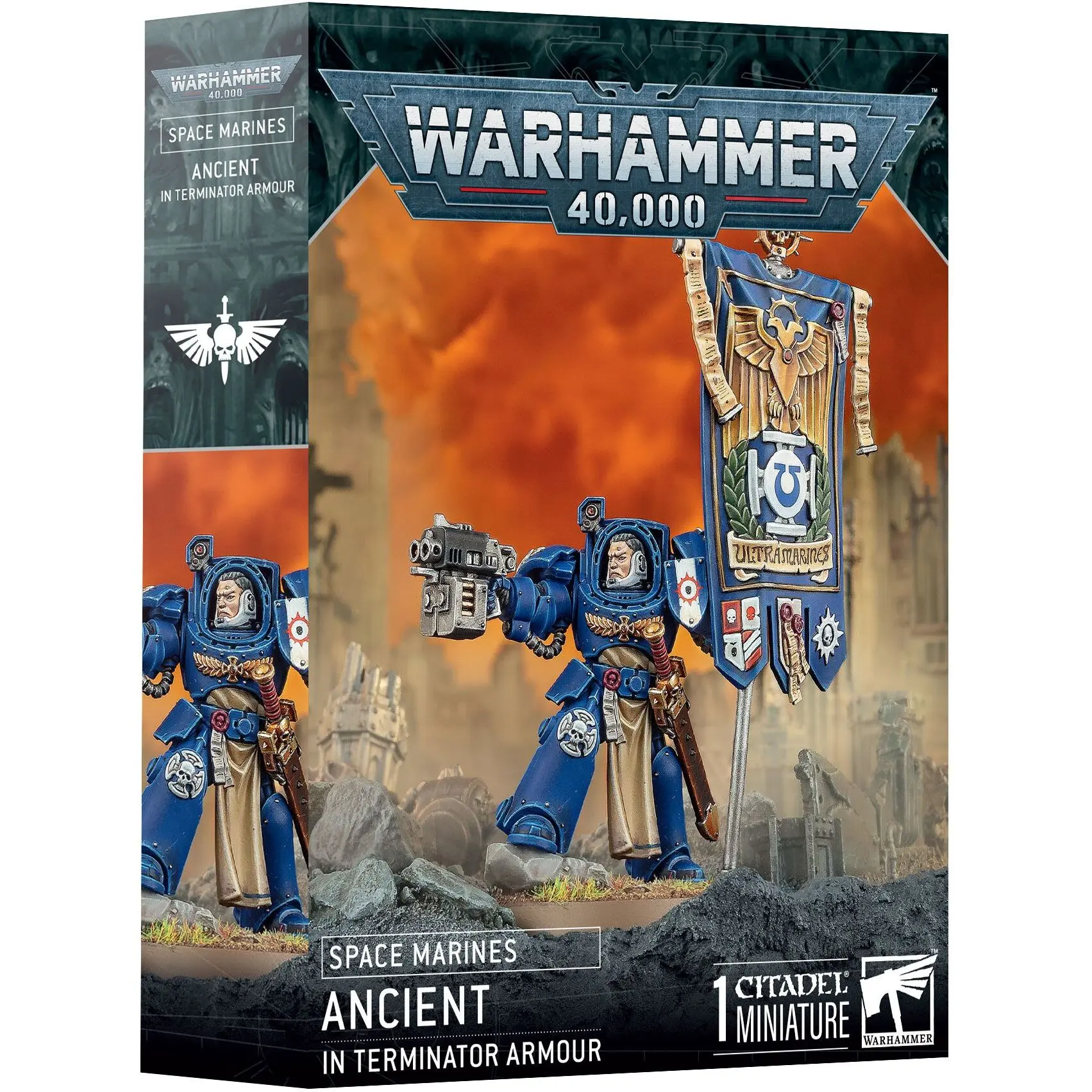Gesellschaftsspiele Games Workshop Warhammer 40k - Space Marine Doyen en Armure Terminator