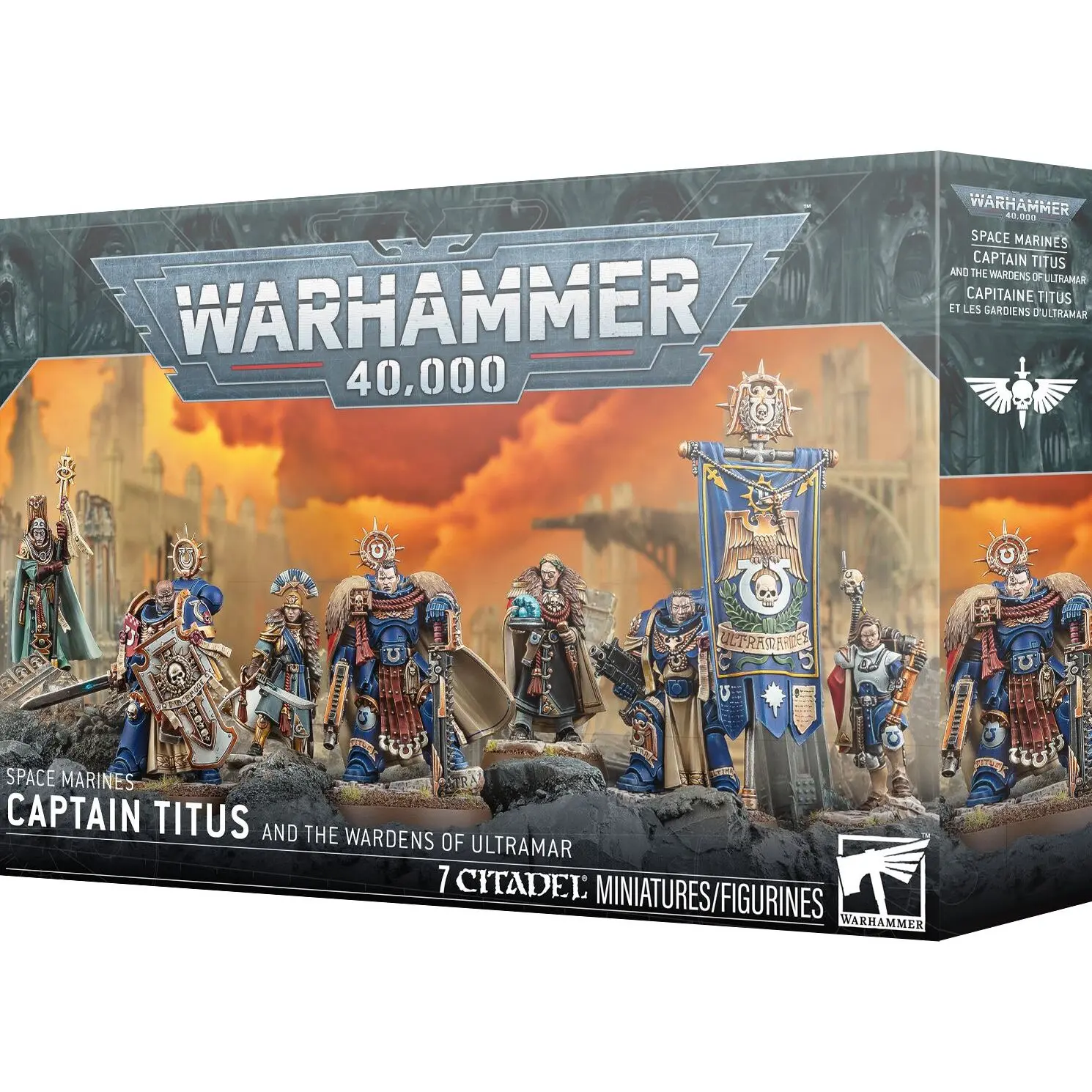Figurine Games Workshop Warhammer 40k - Ultramarines Capitaine Titus et les Gardiens d'Ultramar