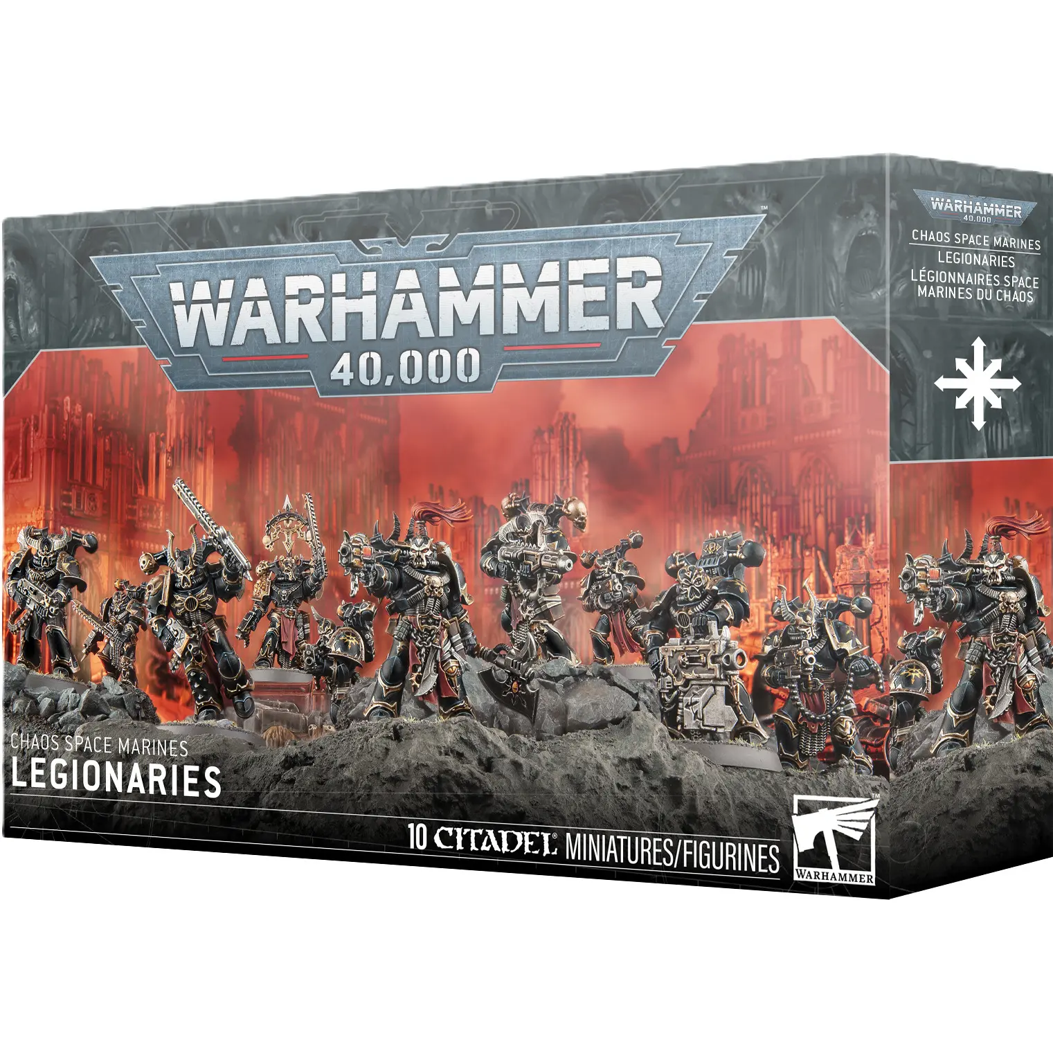 Figurine Games Workshop Warhammer 40k - Space Marine du Chaos Squad / Legionnaires (2025)