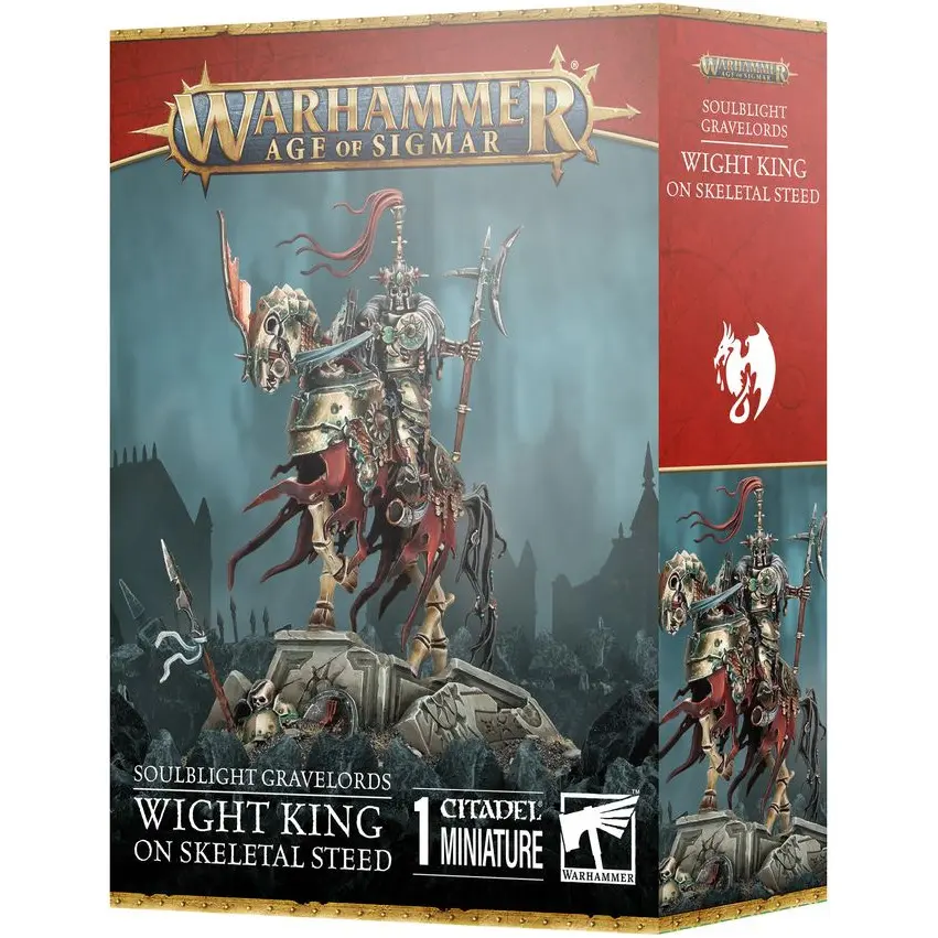 Figurine Games Workshop Warhammer AoS - Soulblight Gravelords Roi Revenant sur Coursier Squelette
