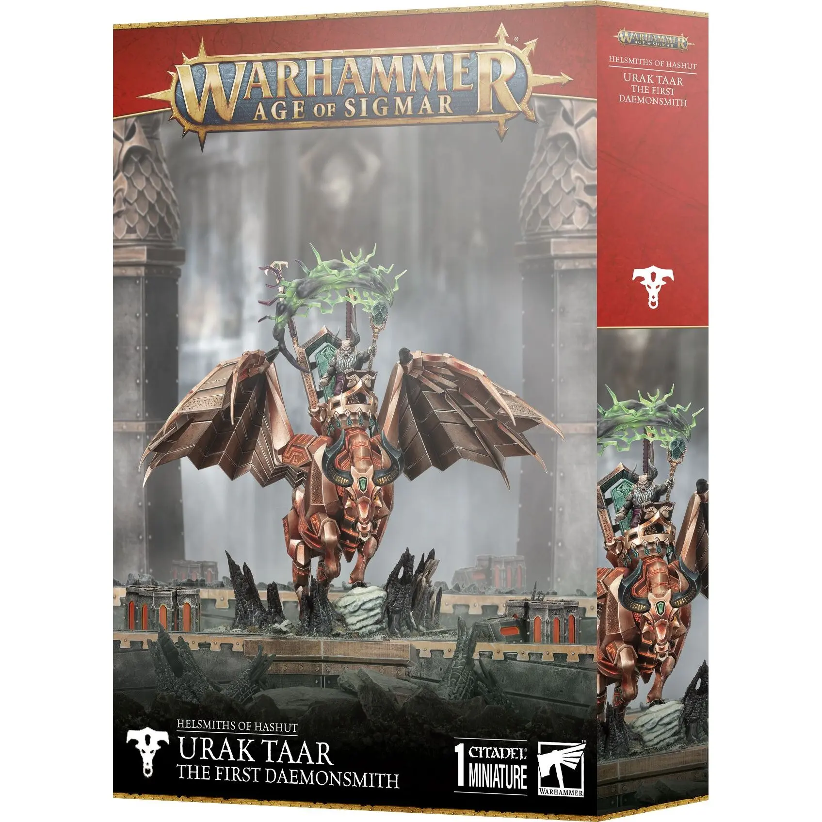 Gesellschaftsspiele Games Workshop Warhammer AoS - Forgeruines de Hashut Urak Taar, the First Daemonsmith