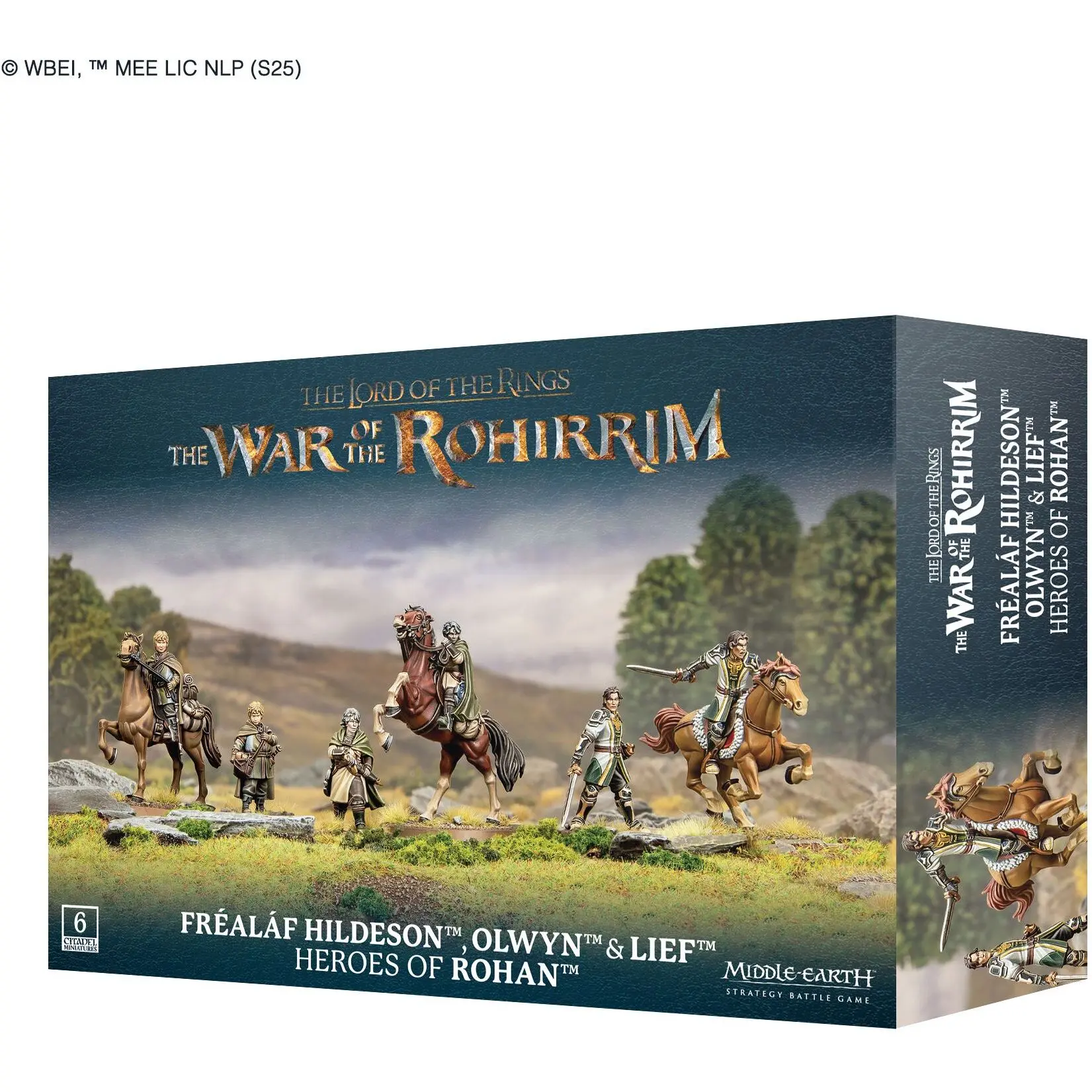 Figurine Games Workshop Warhammer Middle Earth - Frealaf Hildeson, Olwyn & Lief, Heros du Rohan