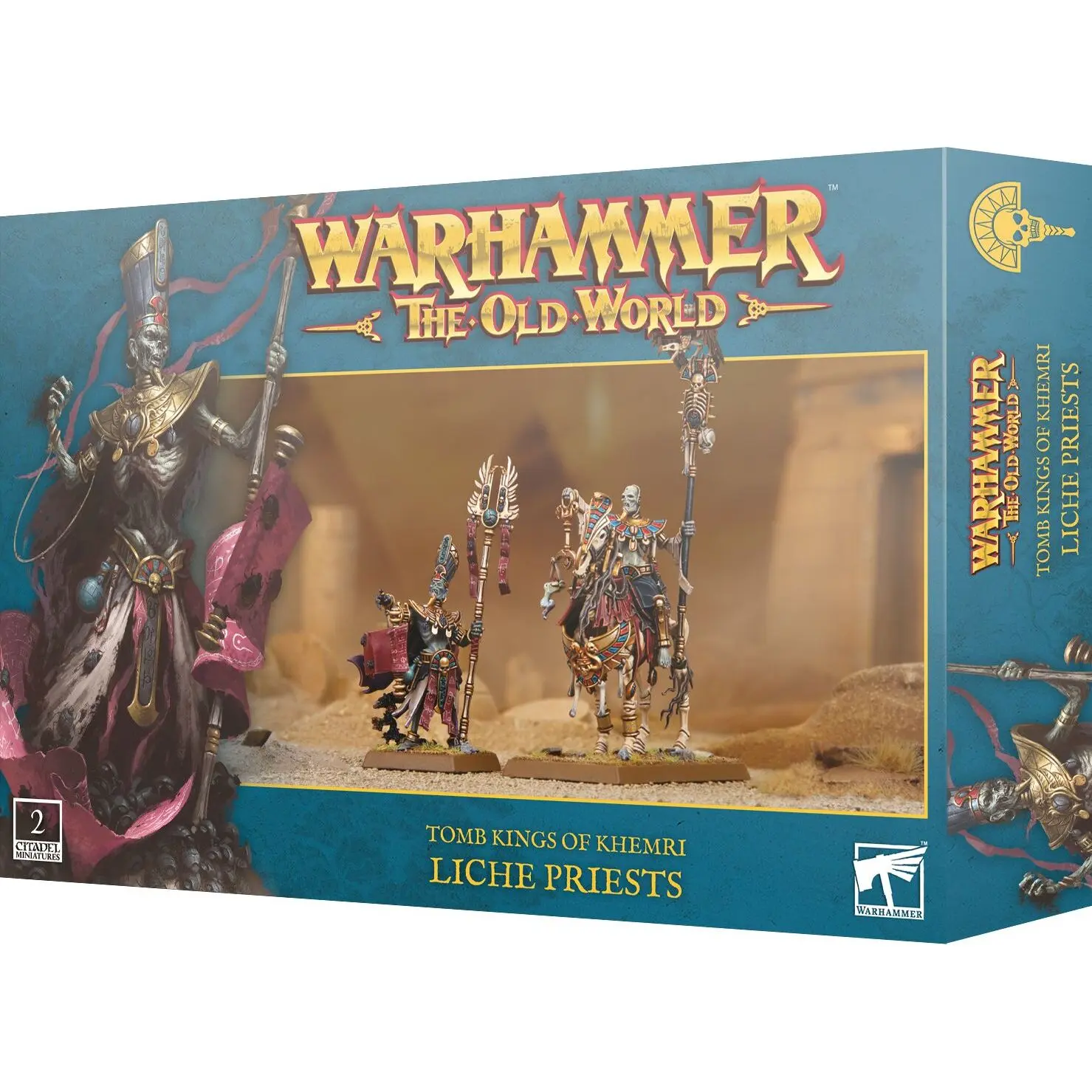 Figurine Games Workshop Warhammer ToW - Tomb Kings of Khemri Prêtres Liches