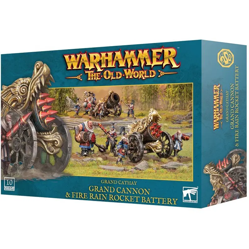 Figurine Games Workshop Warhammer ToW - Grand Cathay Grand Canon et Batterie de Fusées Pluie de Feu