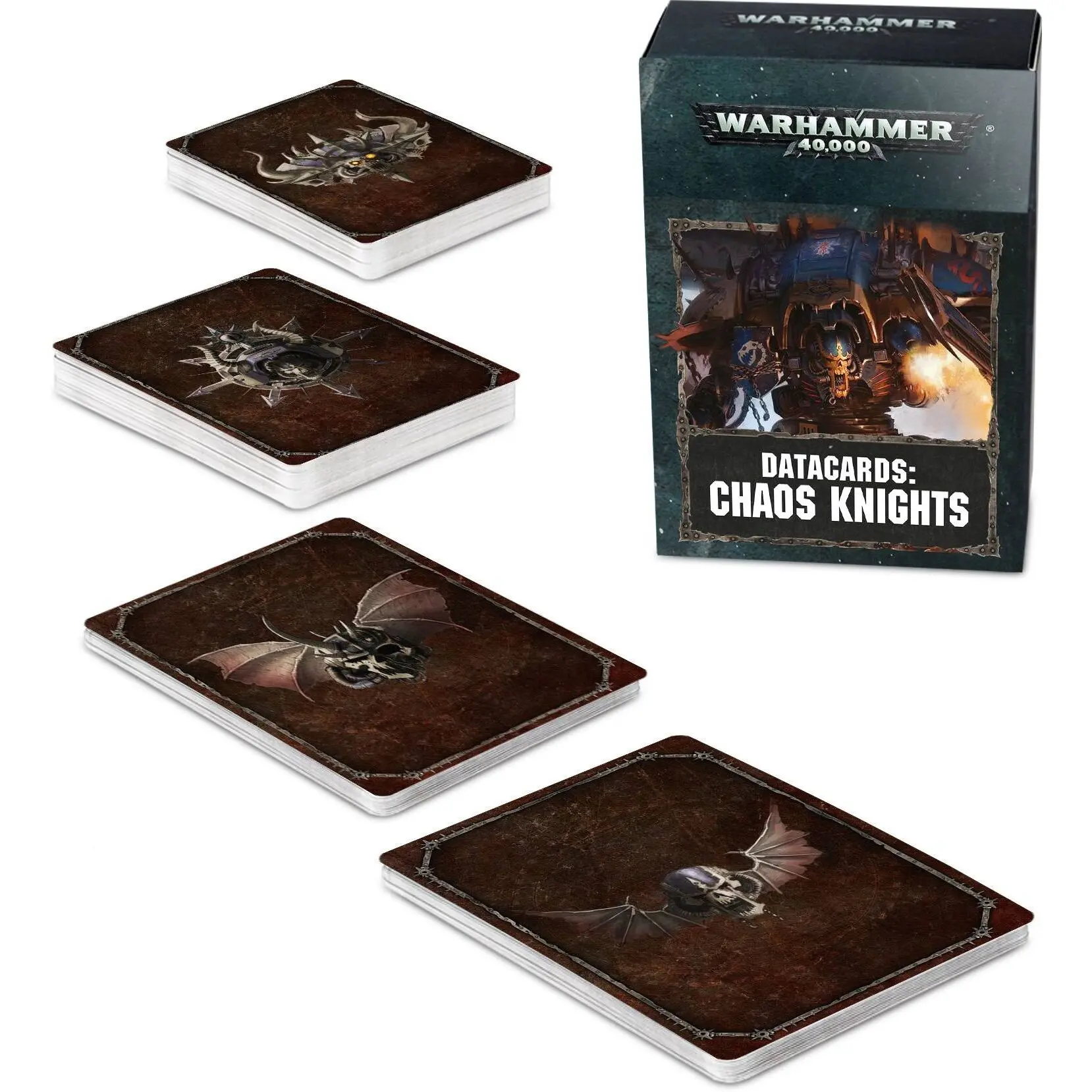 5011921122189 - Figurine Warhammer 40k - Datacards V8 Chaos Knights