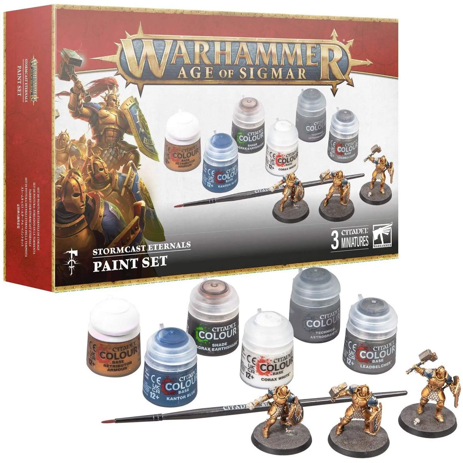 5011921219346 - Figurine Warhammer AoS - Citadel Stormcast Eternal Paint Set (V4) (x3)