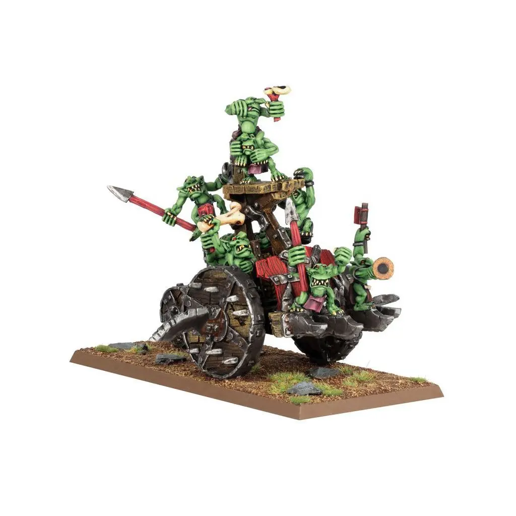 5011921217861 - Figurine Warhammer ToW - Orc & Gobelin  Chariot à Pompe Snotlings
