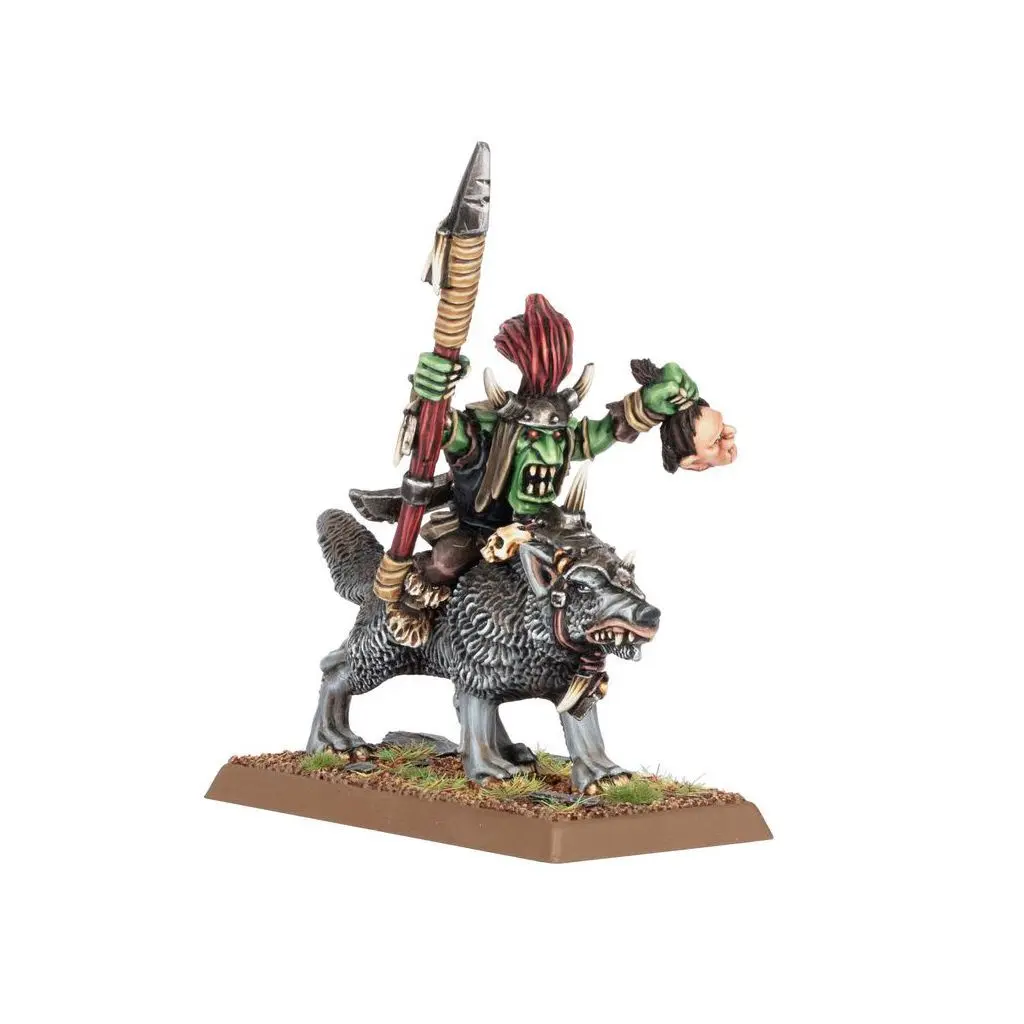 5011921217885 - Figurine Warhammer ToW - Orc & Gobelin  Chefs Gobelins sur Loup