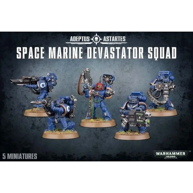 5011921142460 - Set mit 5 Figuren Warhammer 40k - Space Marine Devastator Squad