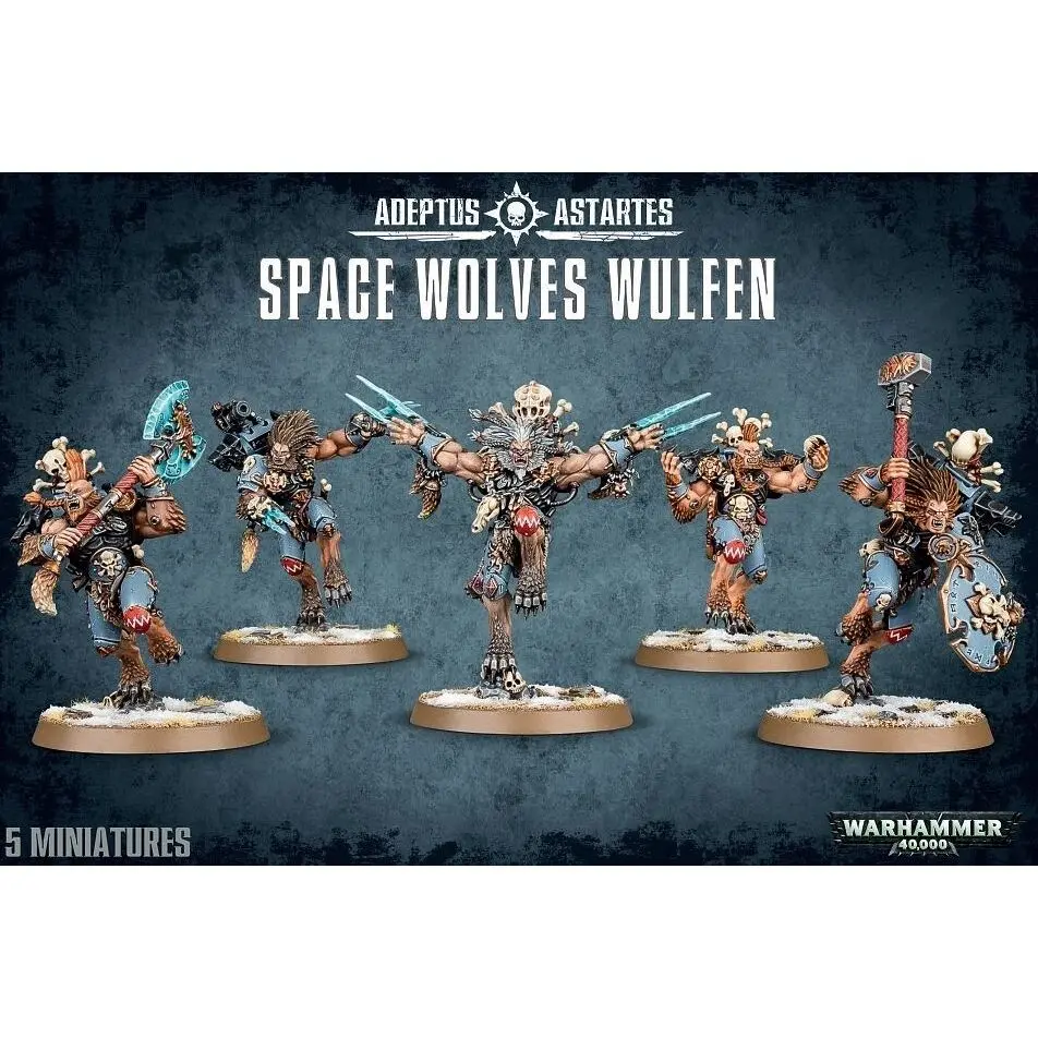 5011921069255 - Set aus 5 Figuren mit 165 Teilen Warhammer 40k - Space Wolves Wulfen