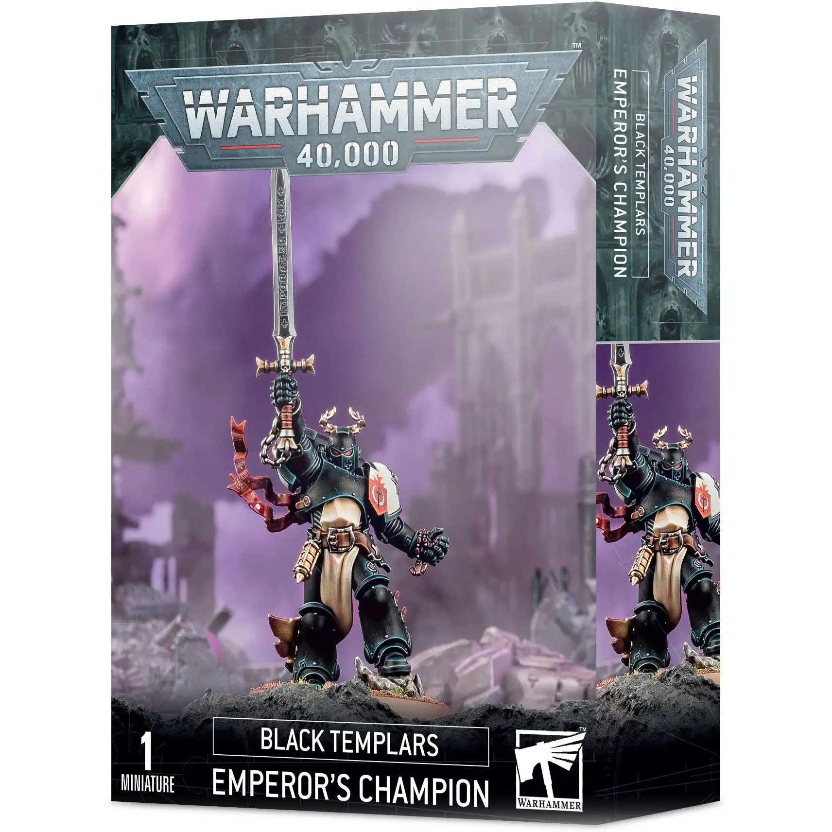 5011921162864 - Figurine Warhammer 40k - Black Templars Le Champion de lEmpereur