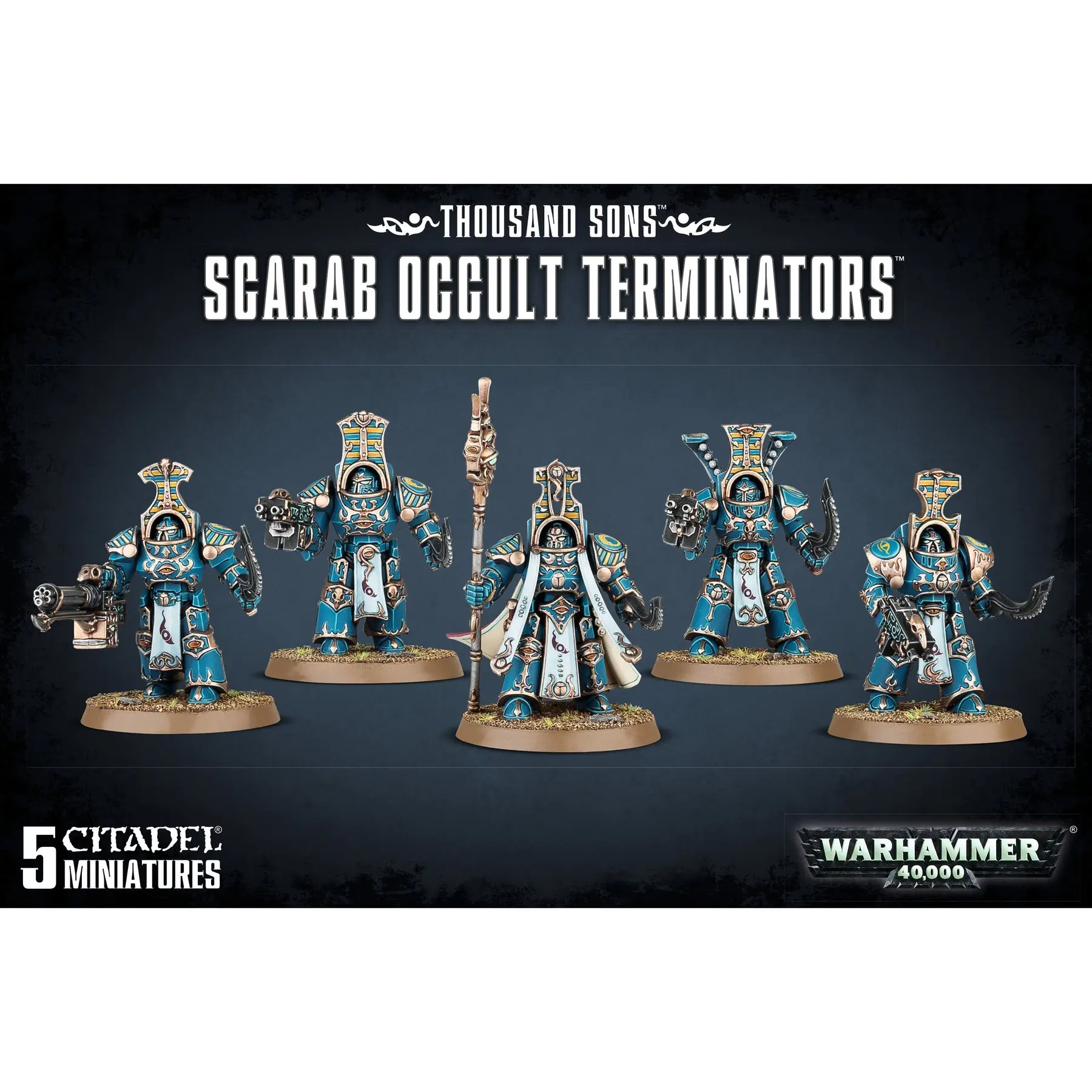 5011921079735 - Figurine Warhammer 40k - Thousand Sons Scarab Occult Terminators