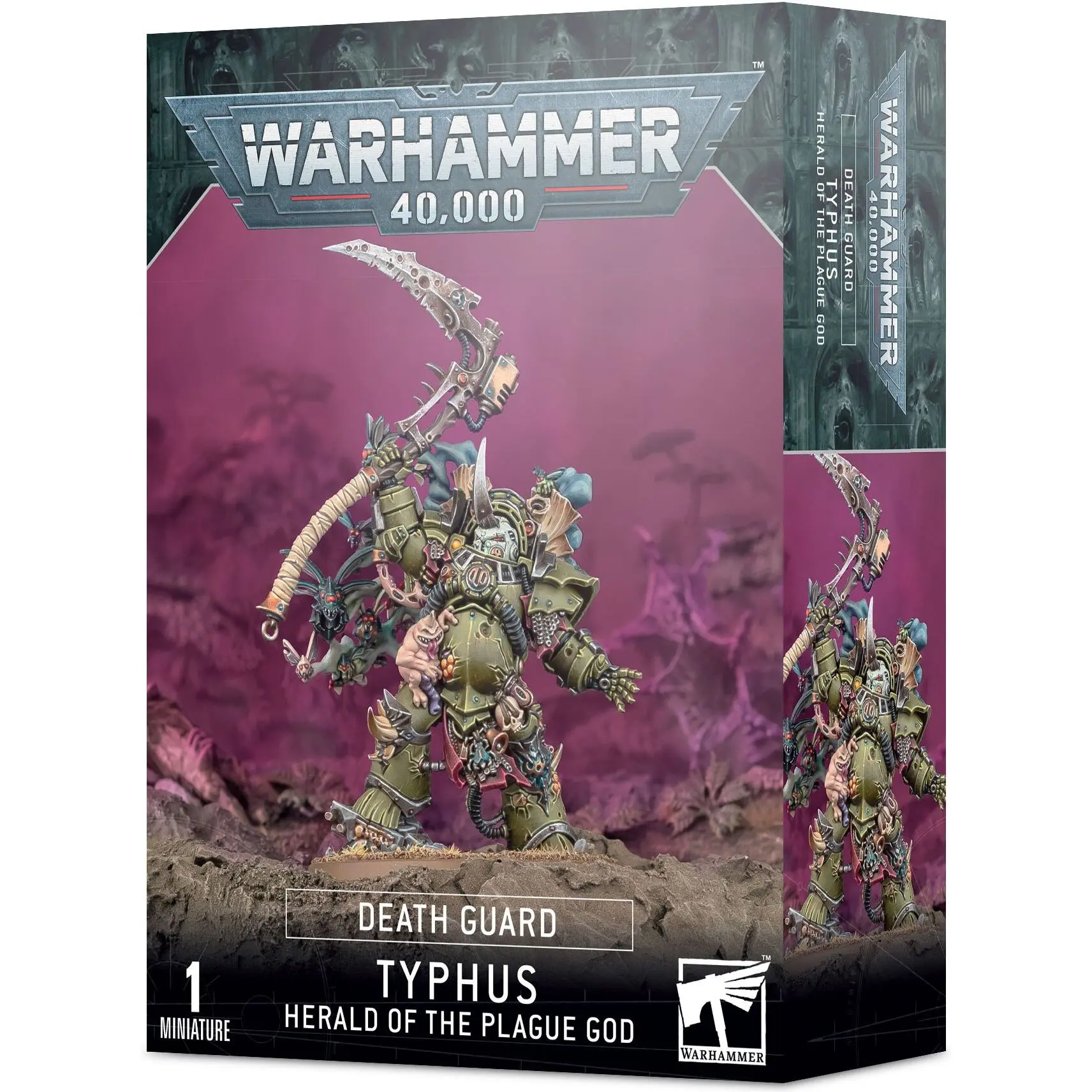 5011921153558 - Figurine Warhammer 40k - Death Guard Typhus  Typhus - Héraut du Dieu de la Peste