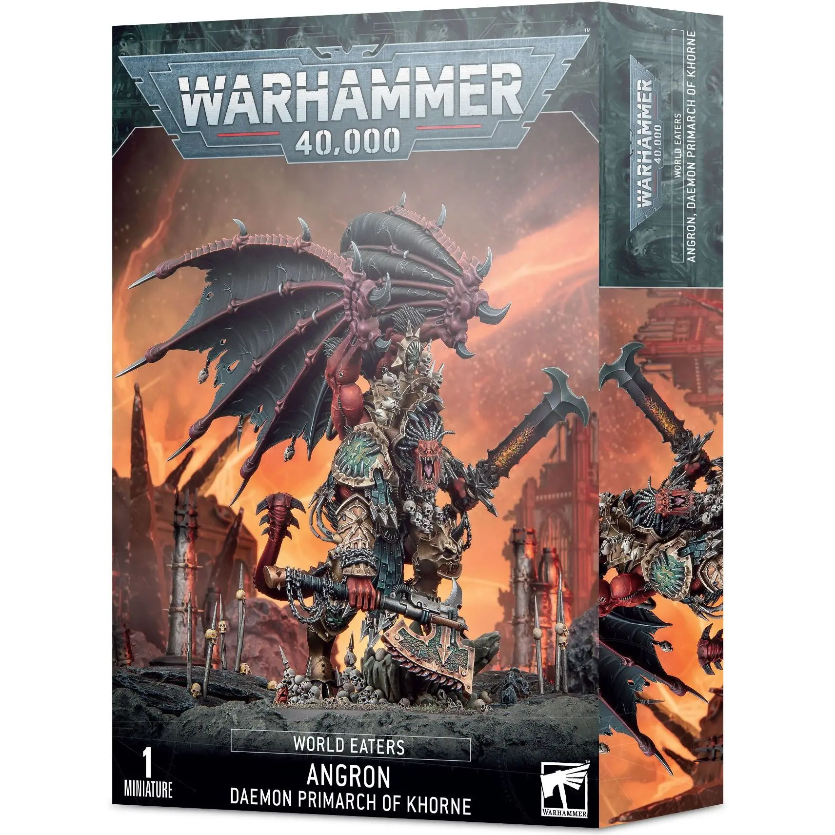 5011921173242 - Figurine Warhammer 40k - Space Marine du Chaos World Eaters Angron Primarque Demon de Khorne