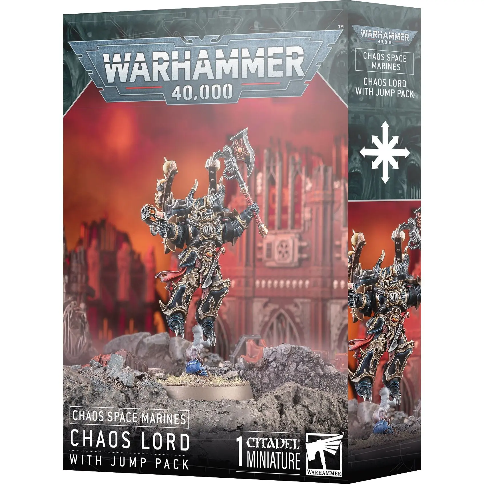5011921225118 - Gesellschaftsspiele Warhammer 40k - Space Marine du Chaos Seigneur avec Reacteur Dorsal