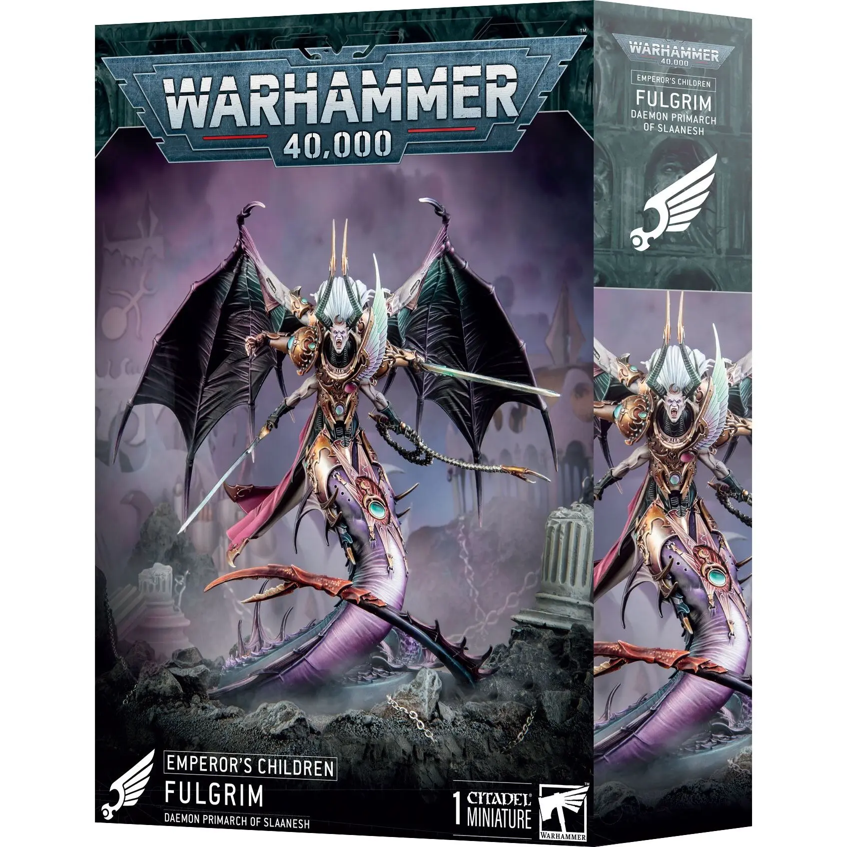 5011921225873 - Figurine Warhammer 40k - SMC Emperors Children Fulgrim Primarque Demon de Slaanesh