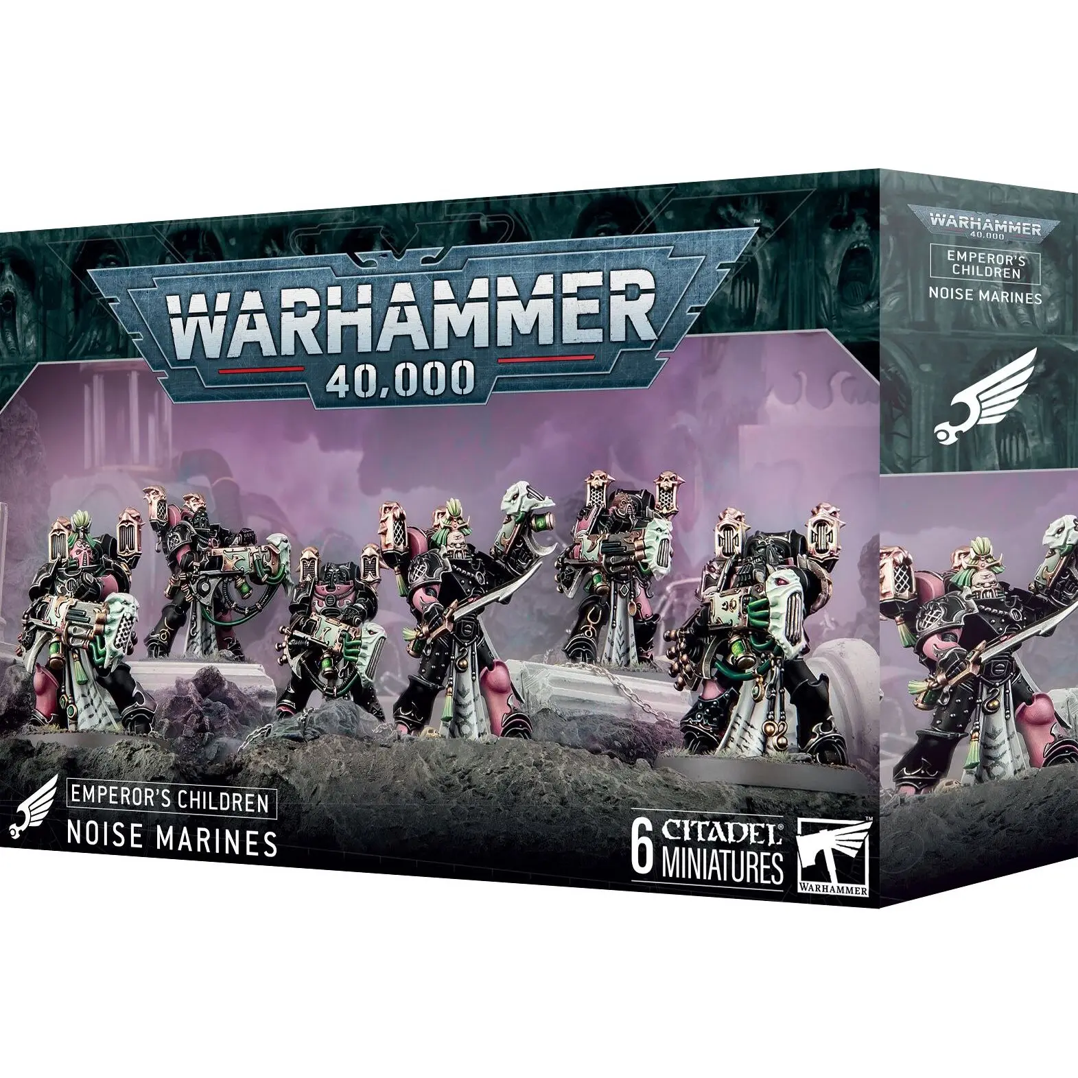 5011921225910 - Figurine Warhammer 40k - SMC Emperors Children Marines du Vacarme (x6)