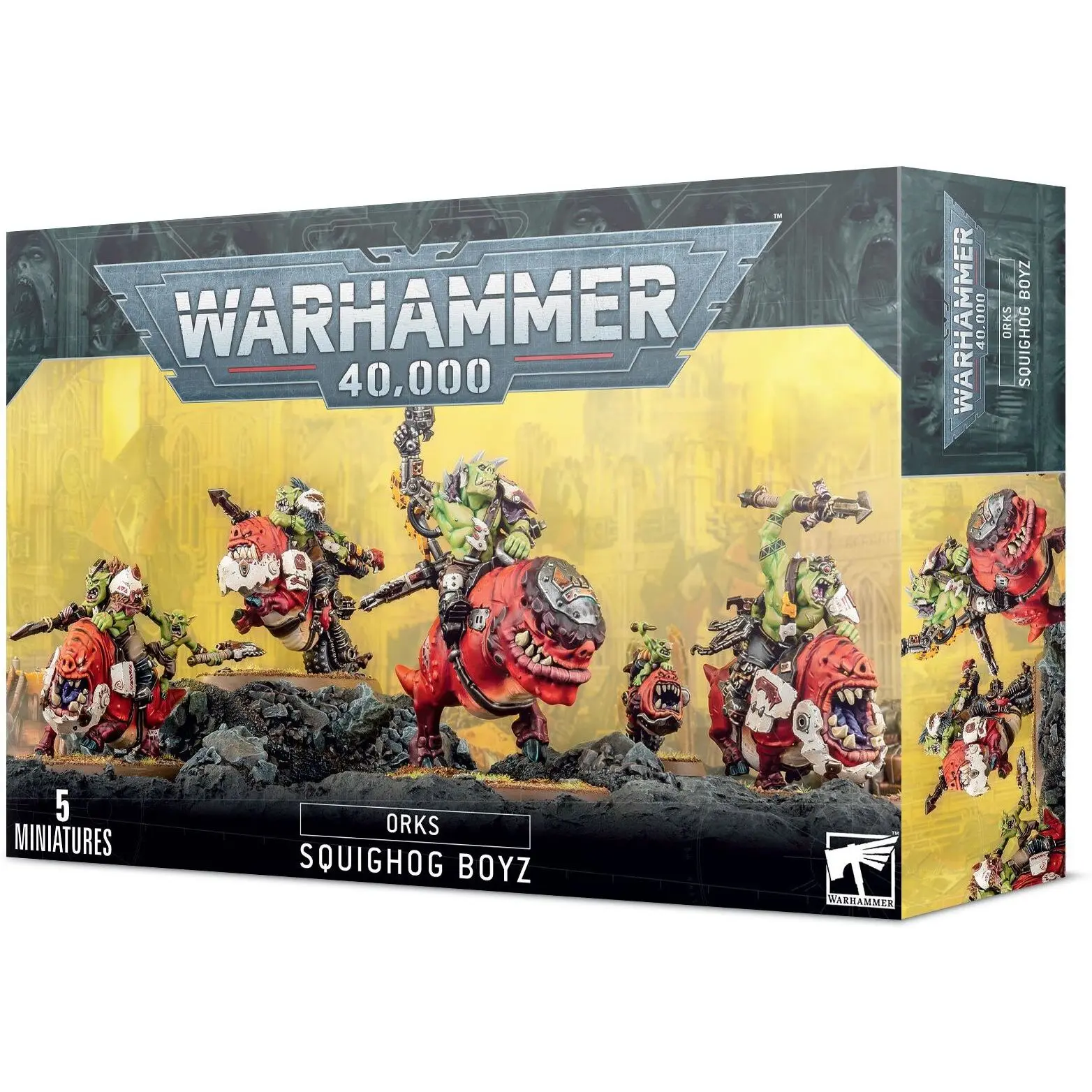 5011921128341 - Figurine Warhammer 40k - Orks Boyz sur Squigliers