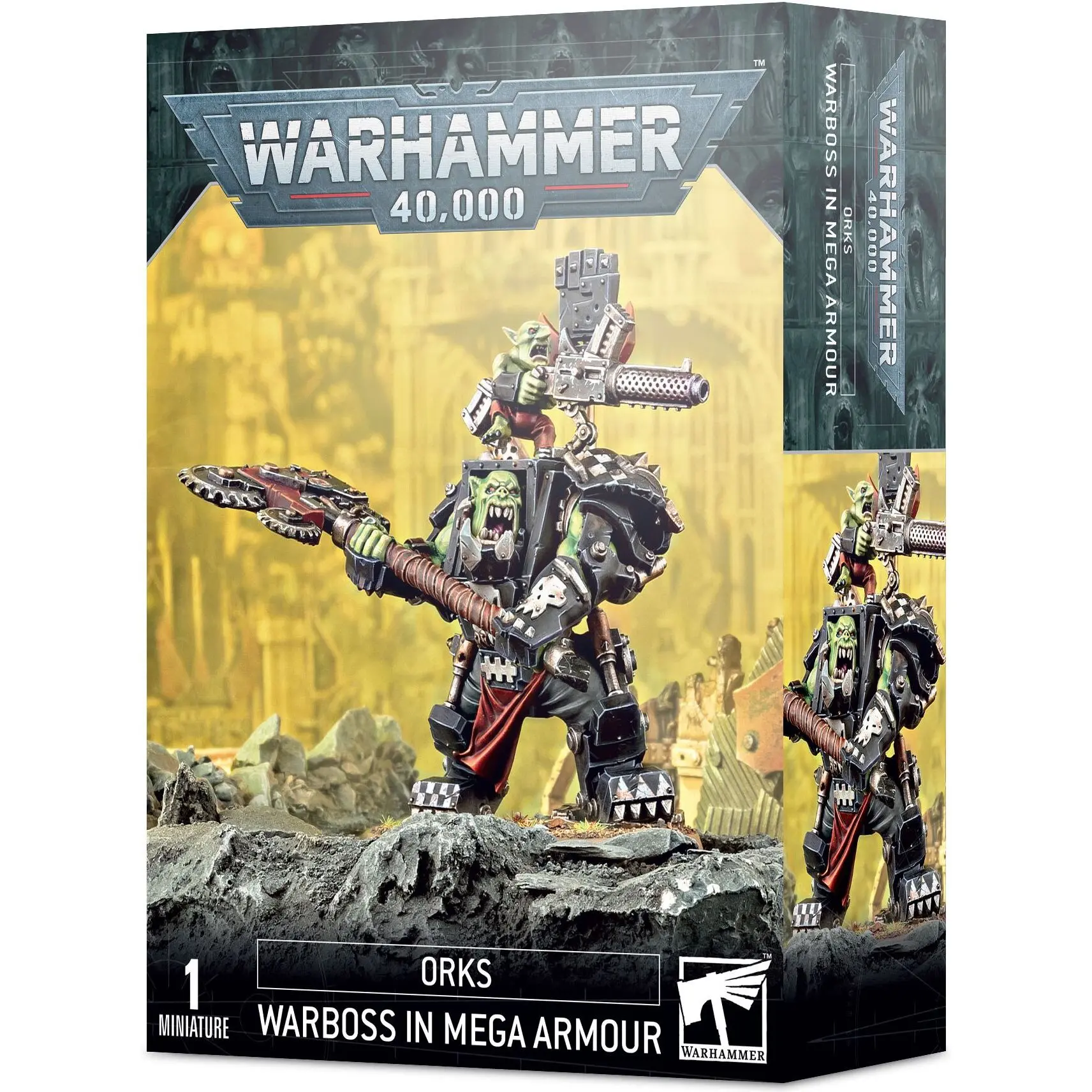 5011921163144 - Figurine Warhammer 40k - Orks Boss de Guerre en Mega-Armure