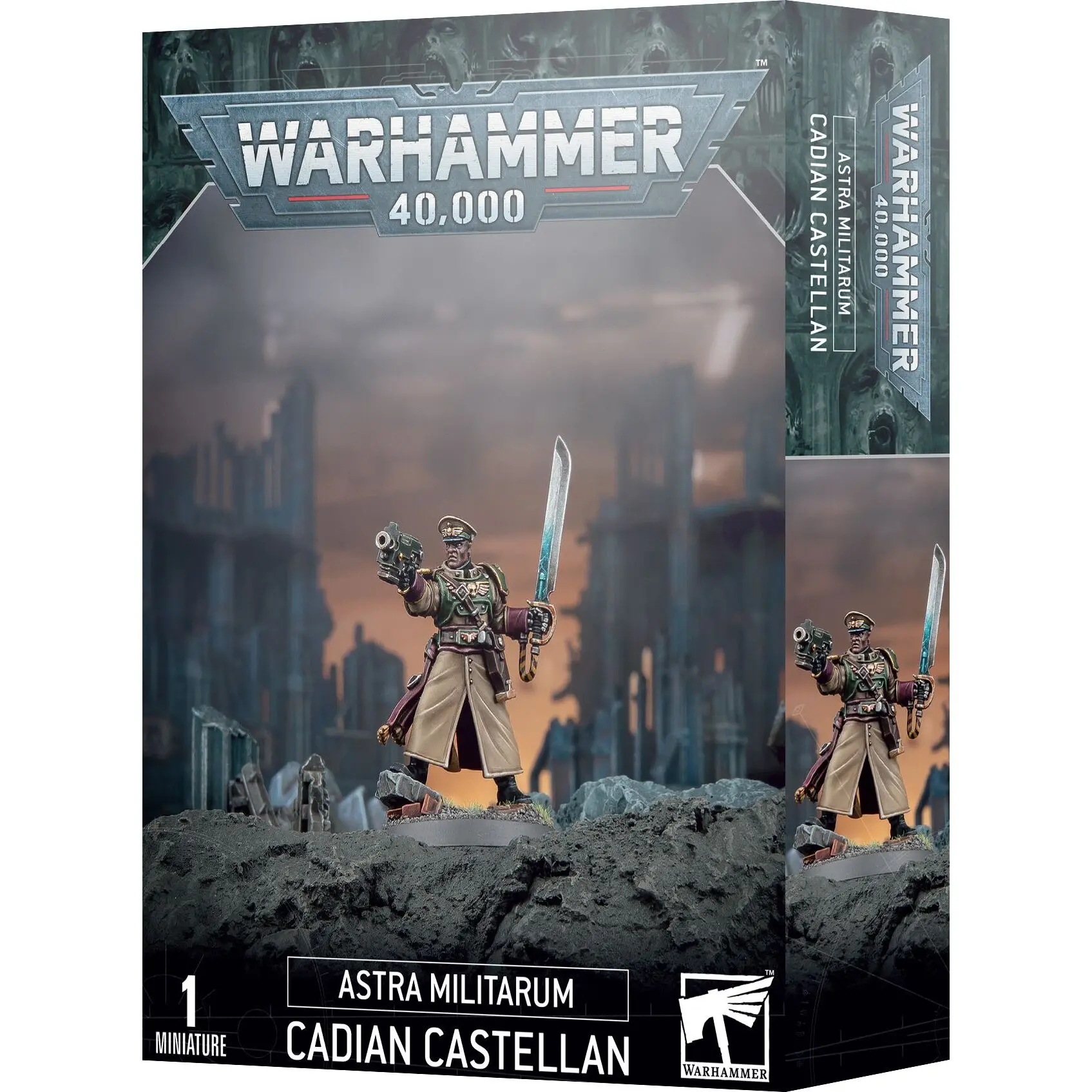 5011921181544 - Figurine Warhammer 40k - Astra Militarum Castellan Cadien