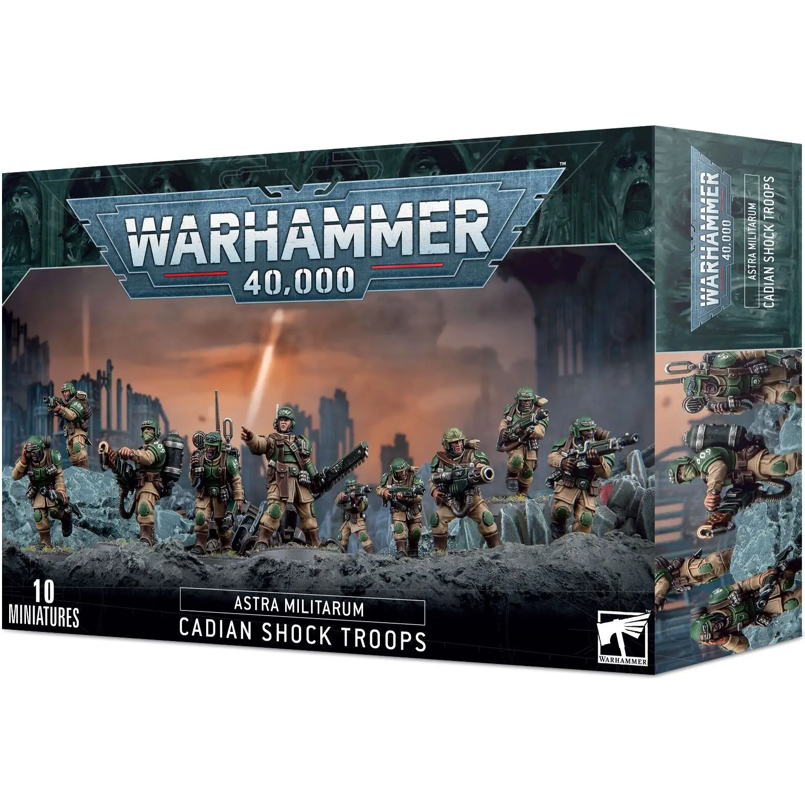 5011921182251 - Figurine Warhammer 40k - Astra Militarum Troupe de Chocs Cadienne (2023)