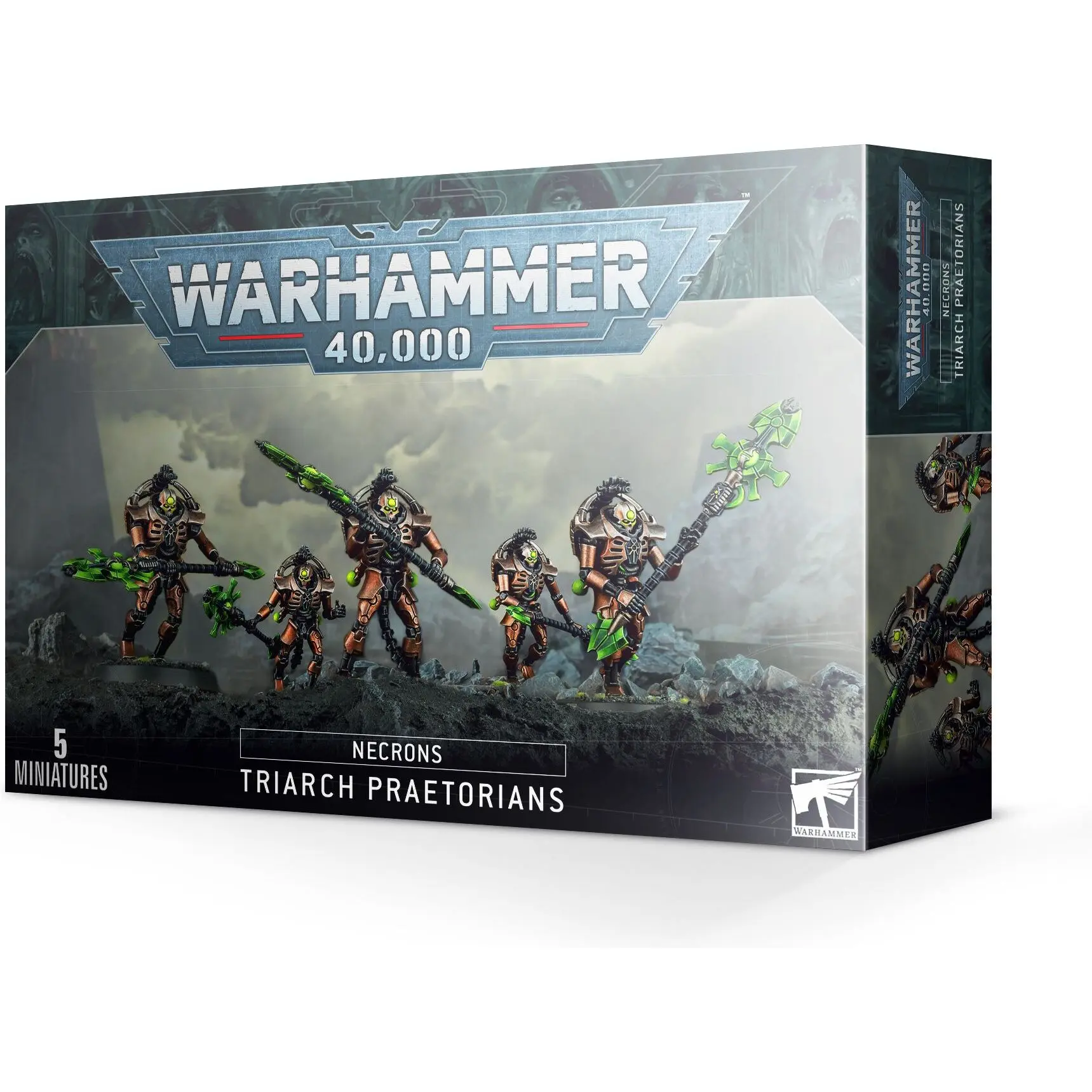 5011921028061 - Figurine Warhammer 40k - Necron Pretoriens du Triarcat (x5)